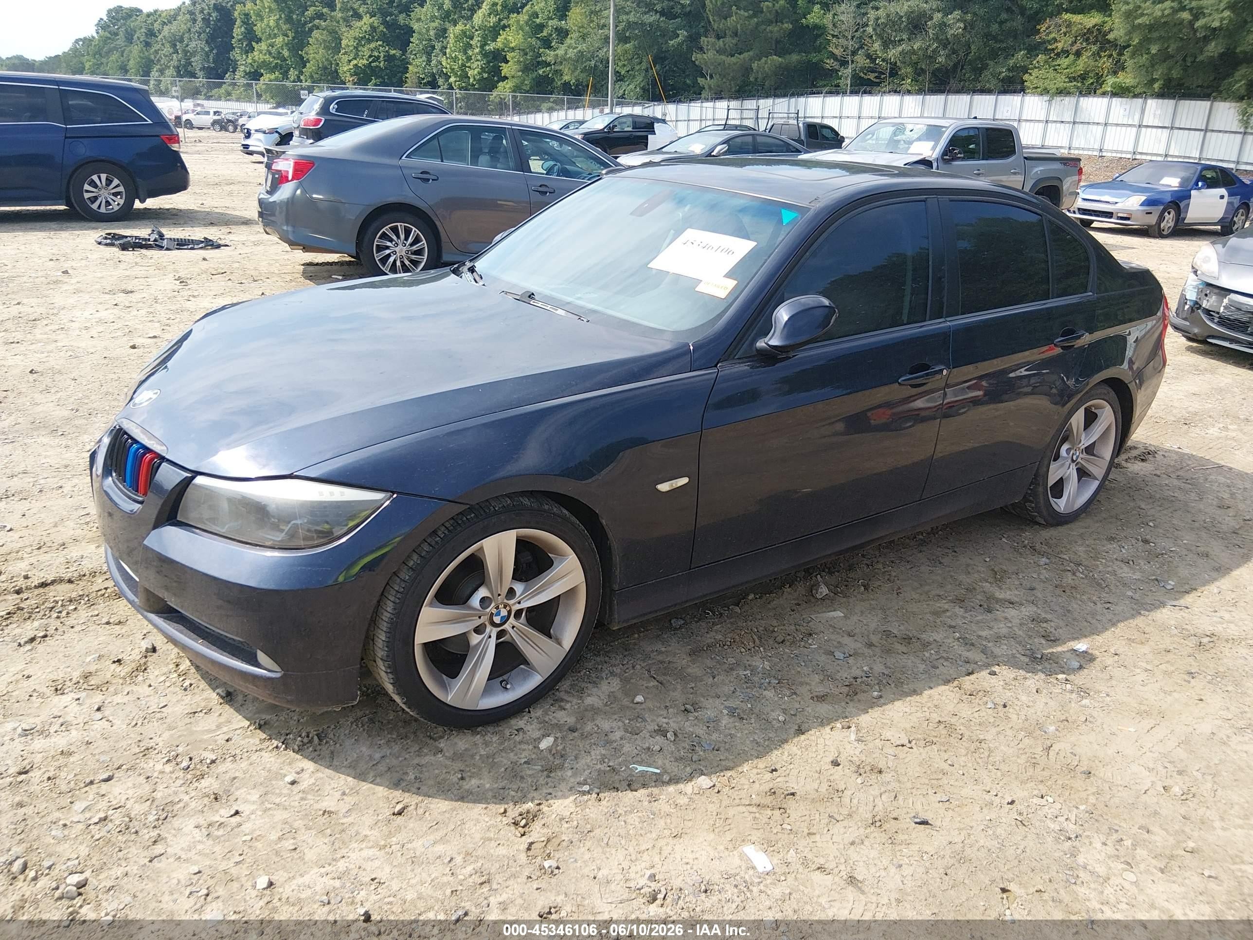 2008 Bmw 328i   Blue vin: WBAVA37568NL58334