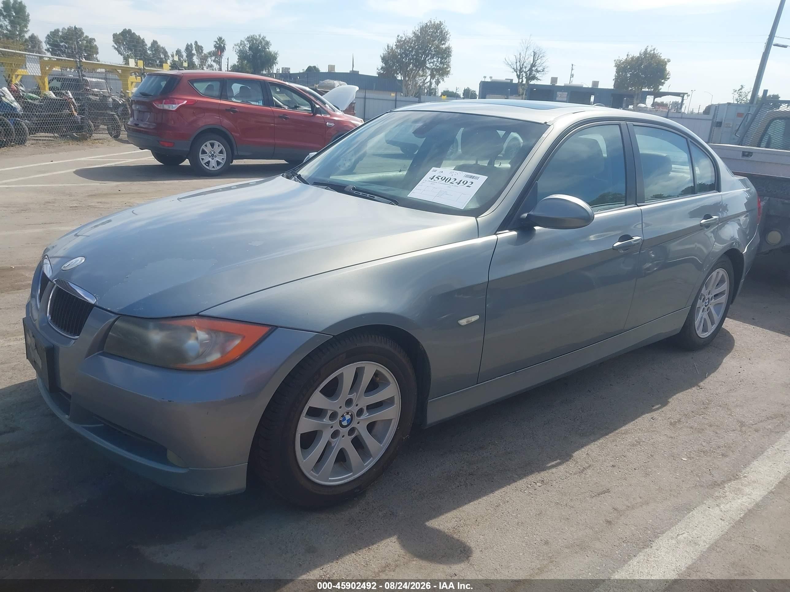 2007 Bmw 328 I Light Blue vin: WBAVA37577NL11327