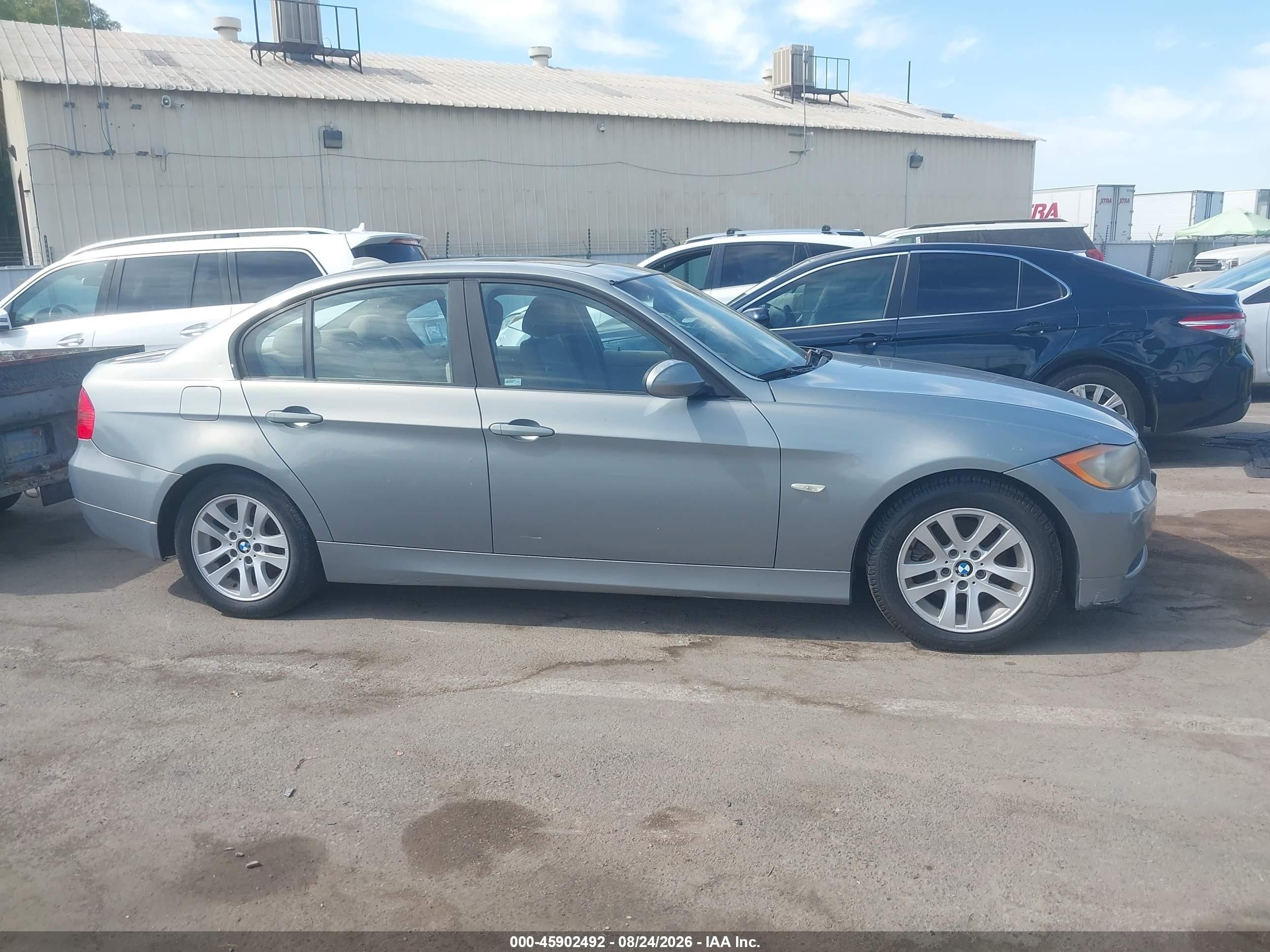 2007 Bmw 328 I Light Blue vin: WBAVA37577NL11327