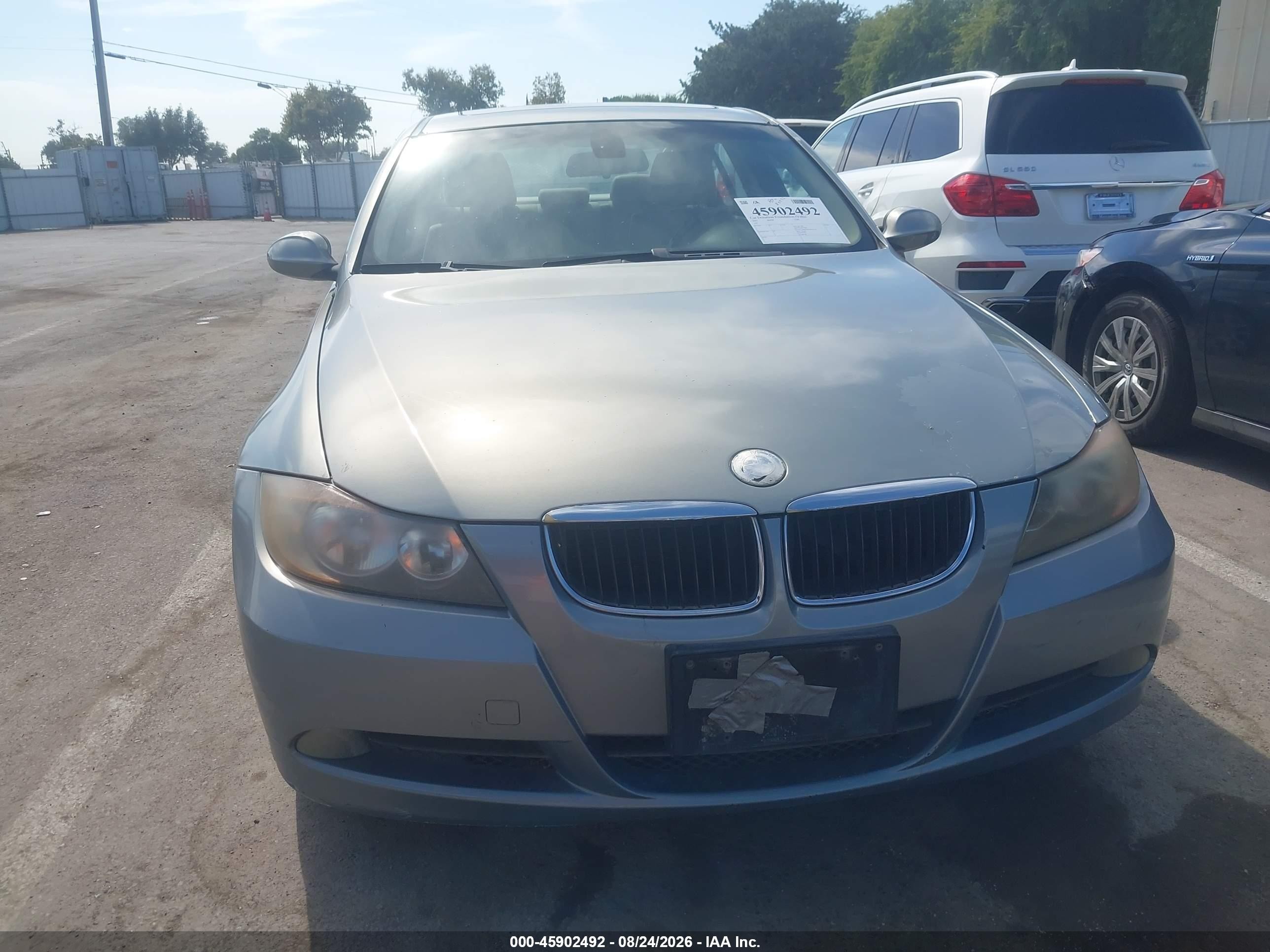 2007 Bmw 328 I Light Blue vin: WBAVA37577NL11327