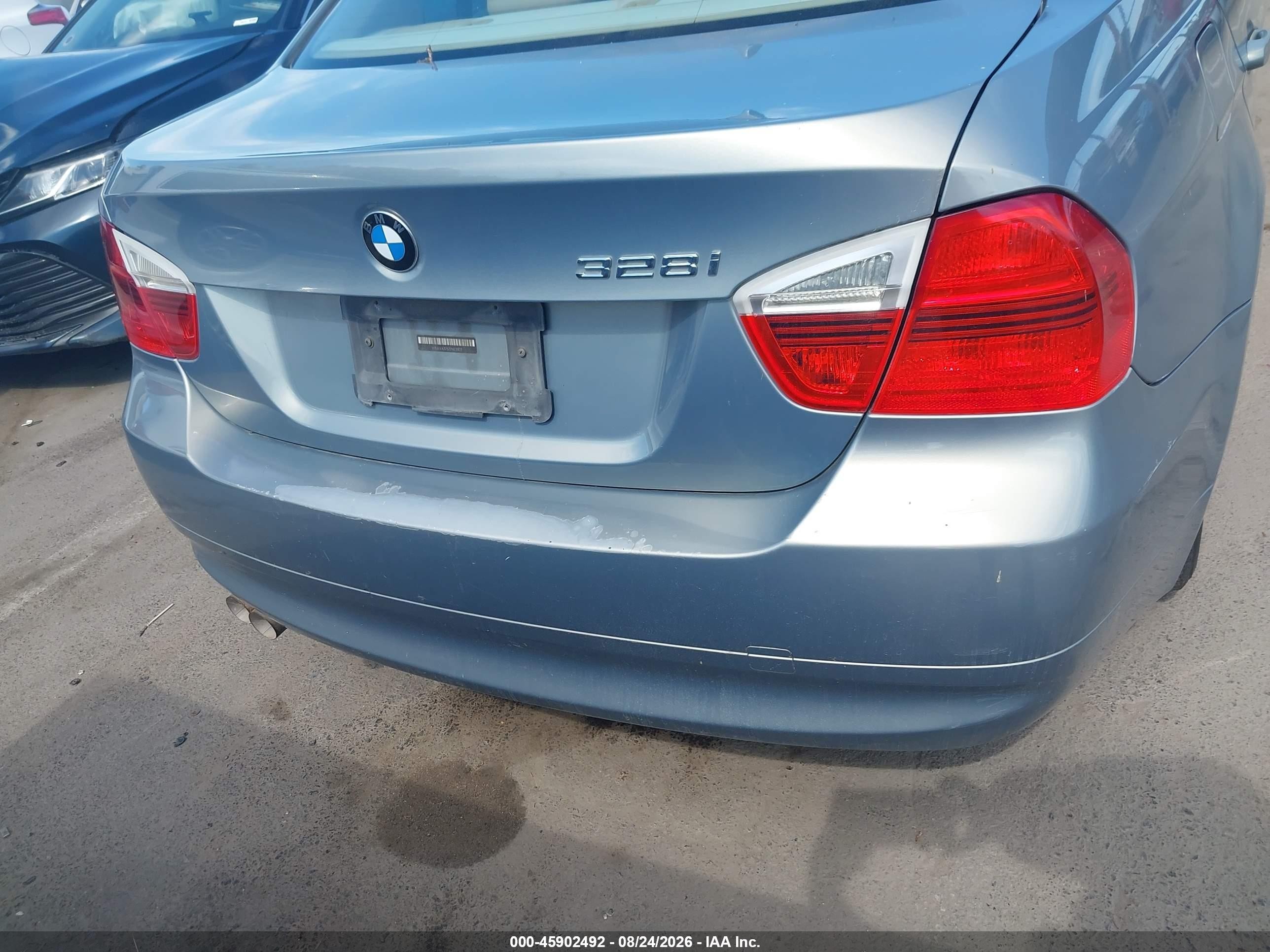 2007 Bmw 328 I Light Blue vin: WBAVA37577NL11327