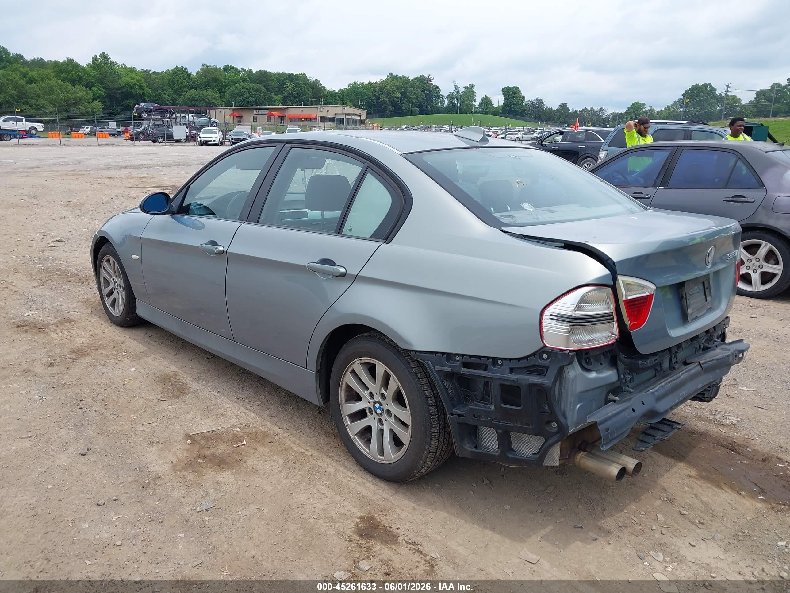 2007 Bmw 328i Blue vin: WBAVA37587NL10087