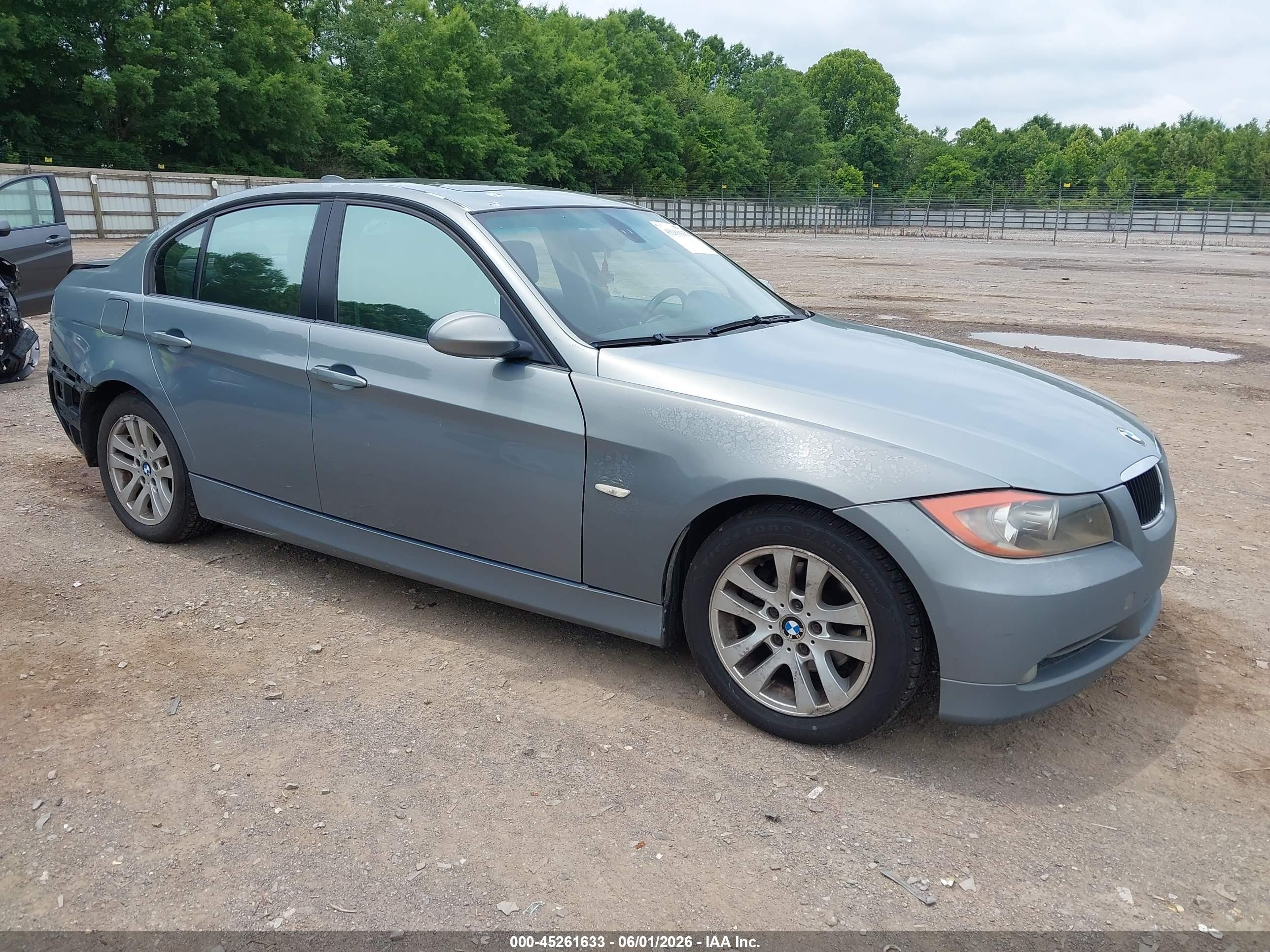 2007 Bmw 328i Blue vin: WBAVA37587NL10087
