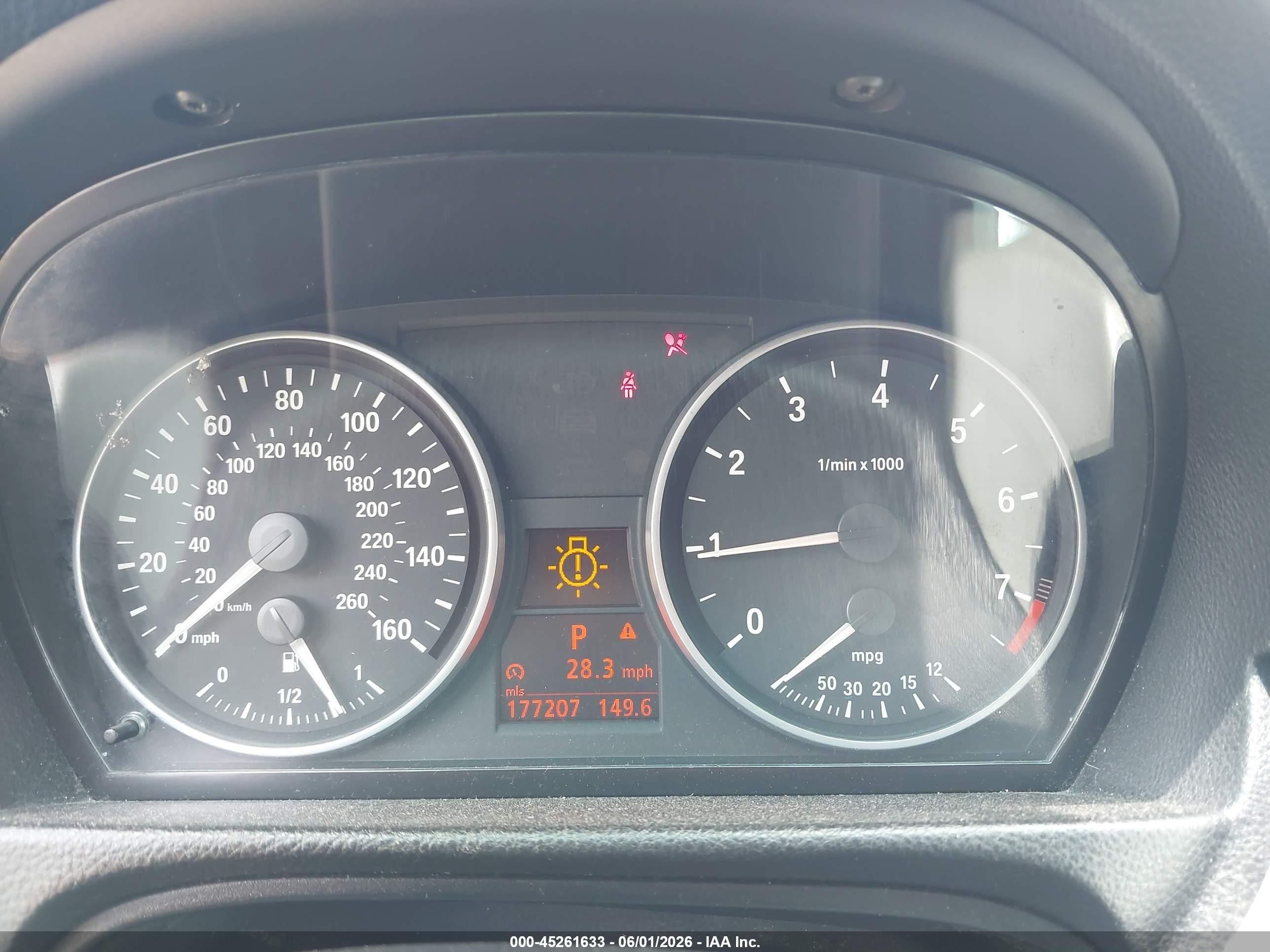 2007 Bmw 328i Blue vin: WBAVA37587NL10087
