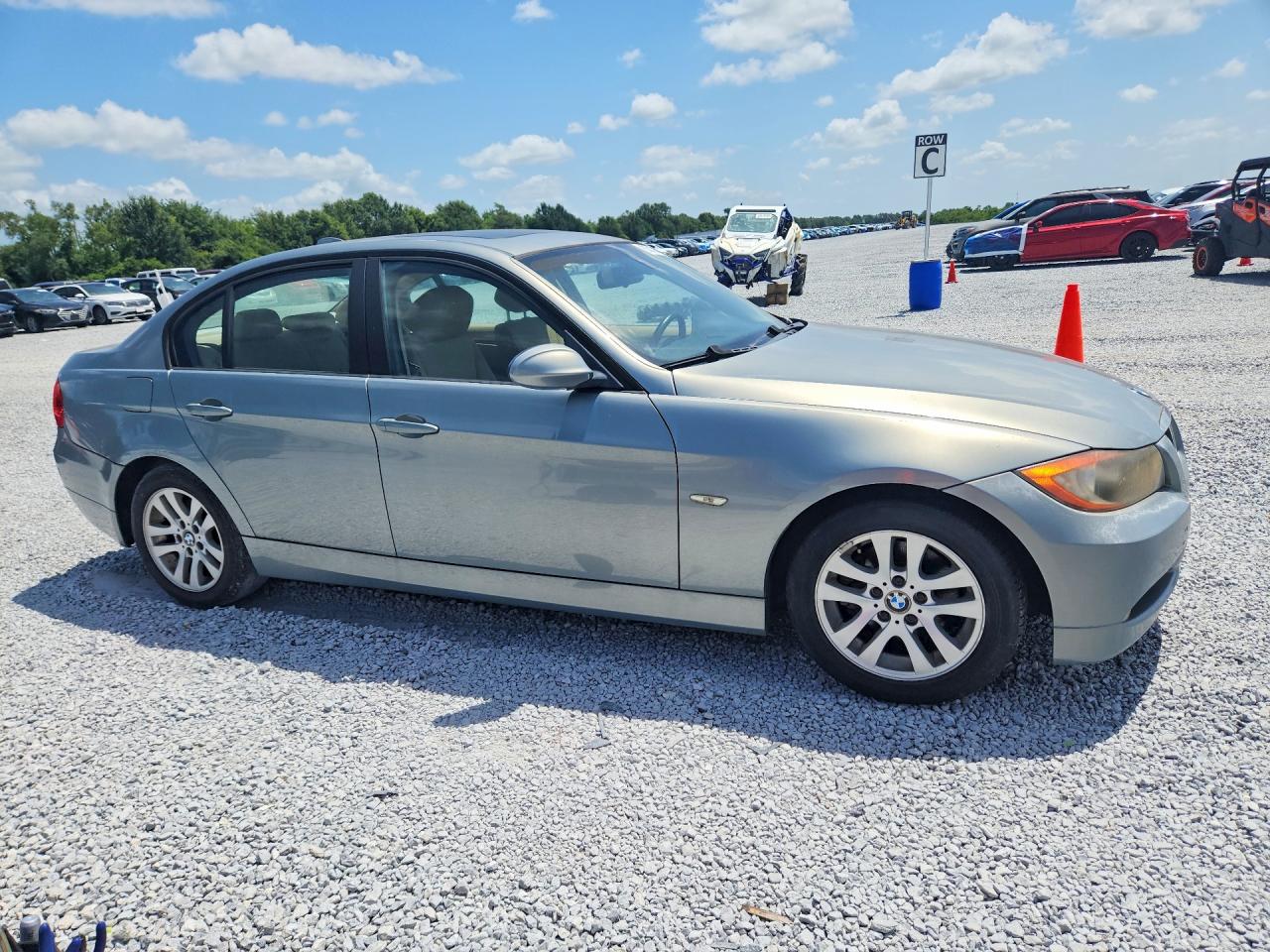 2007 Bmw 328 I Blue vin: WBAVA37587NL11000
