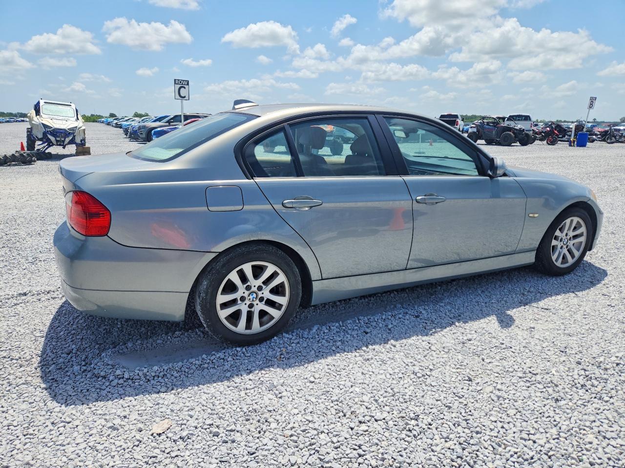 2007 Bmw 328 I Blue vin: WBAVA37587NL11000