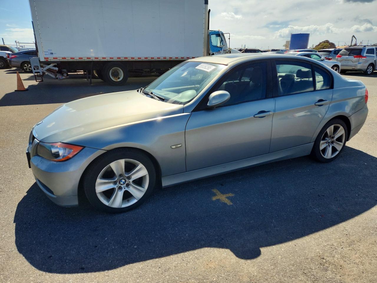 2008 Bmw 328 I Silver vin: WBAVA37588NL19731