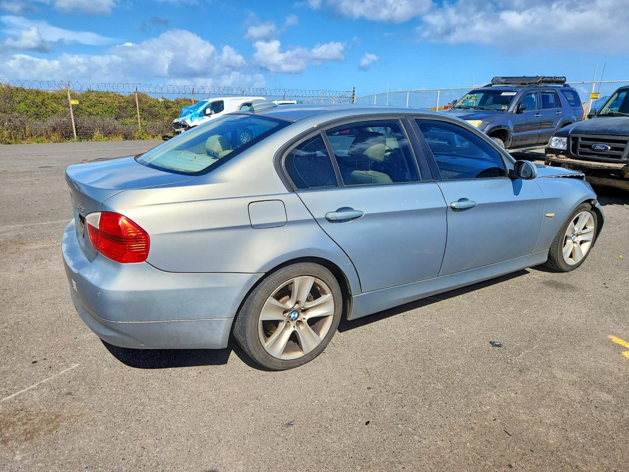 2008 Bmw 328 I Silver vin: WBAVA37588NL19731