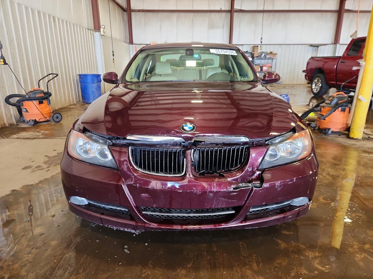 2008 Bmw 328 I Burgundy vin: WBAVA37588NL54818