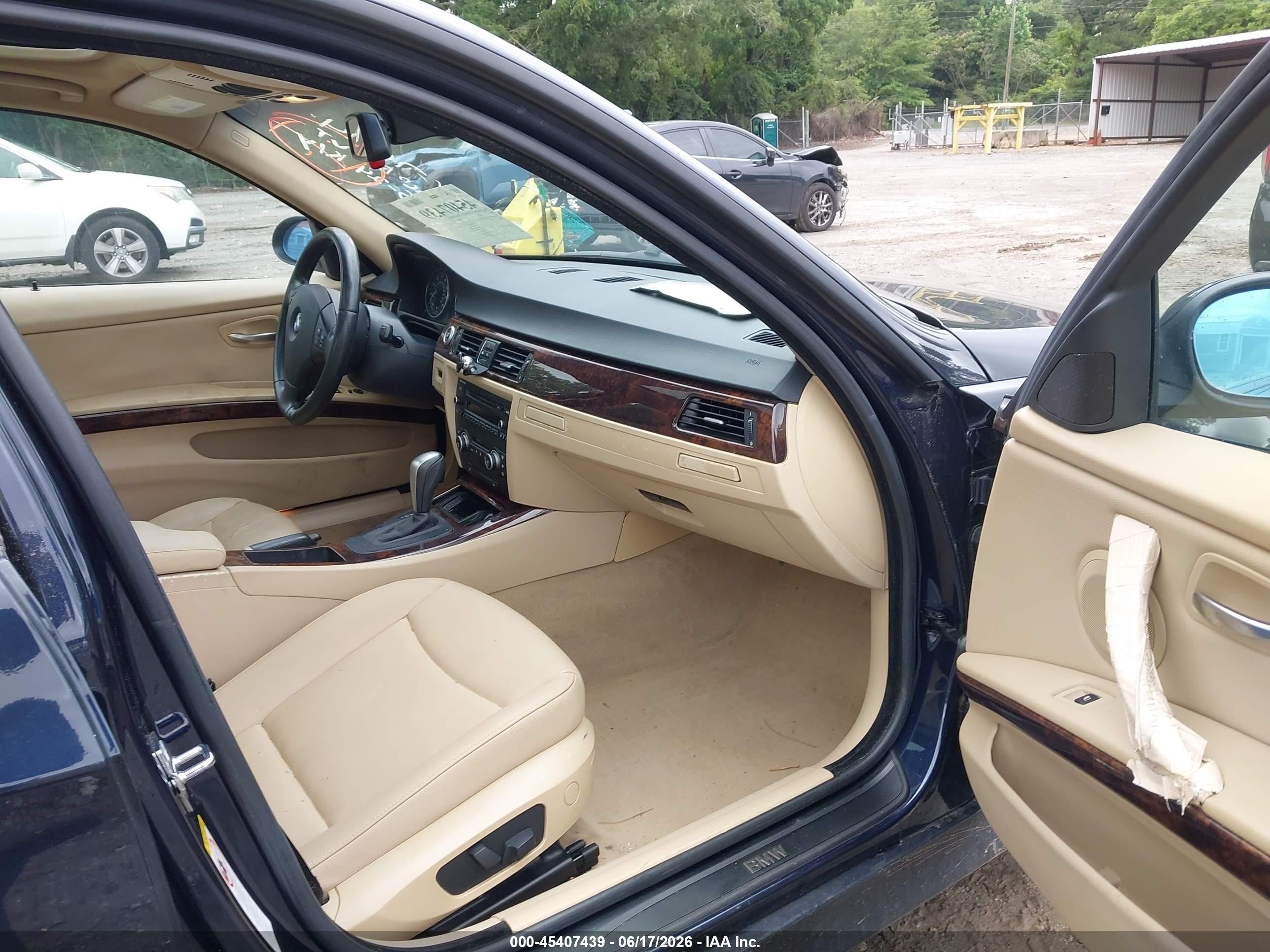 2008 Bmw 328i   Dark Blue vin: WBAVA37588NL57024