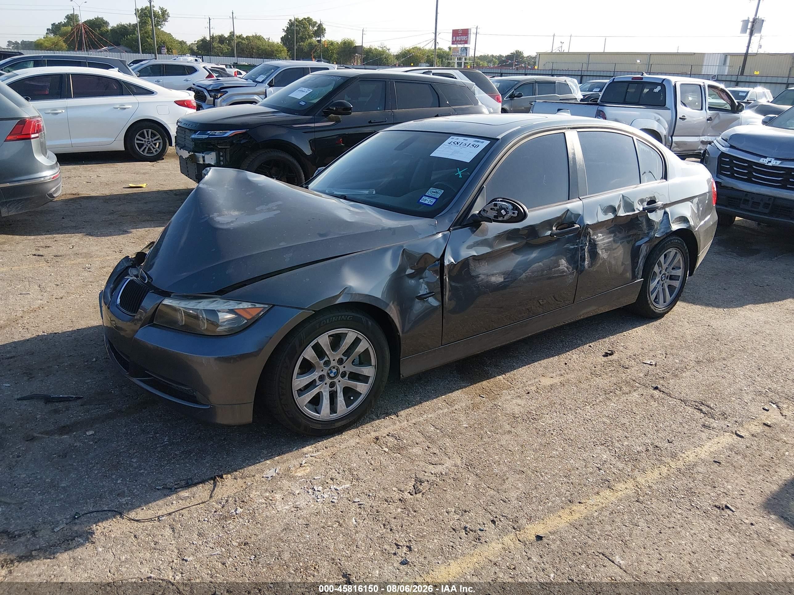 2007 Bmw 328i   Gray vin: WBAVA37597NE29432