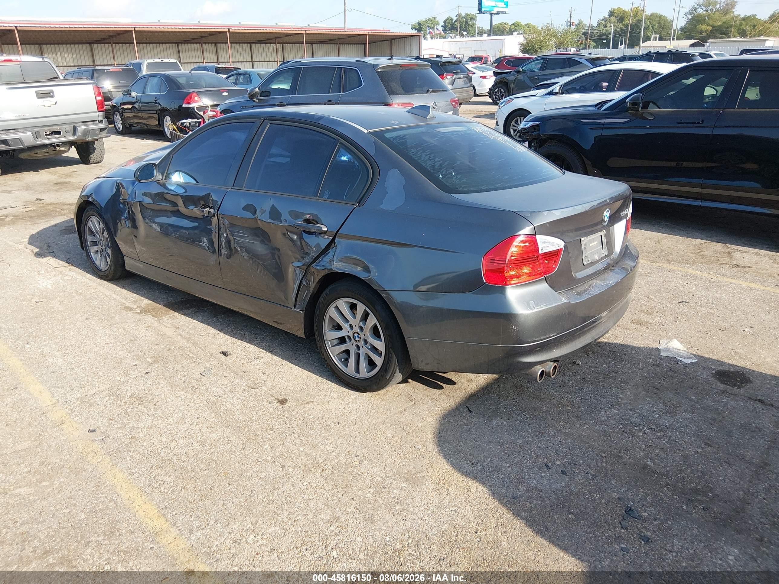 2007 Bmw 328i   Gray vin: WBAVA37597NE29432