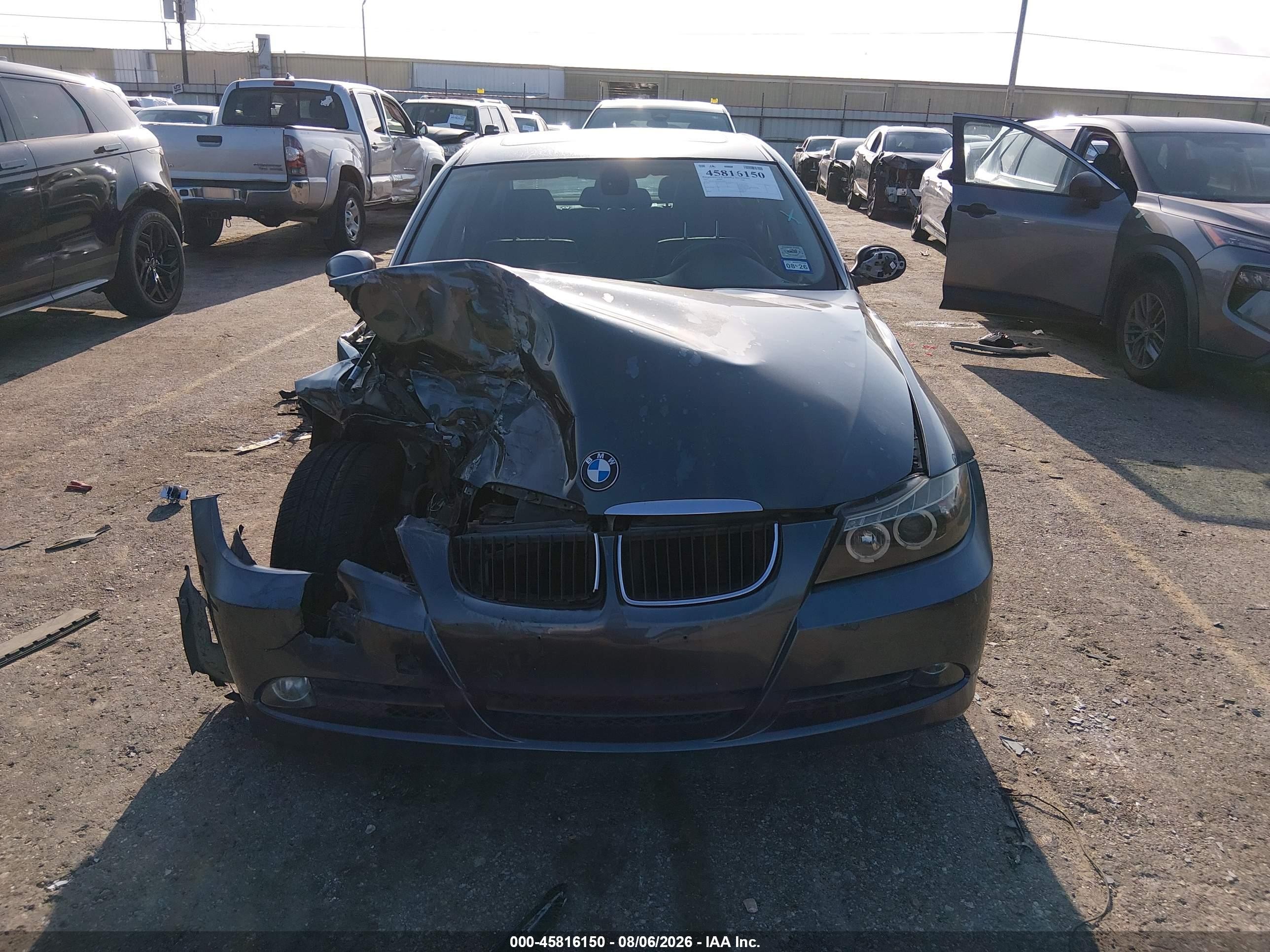2007 Bmw 328i   Gray vin: WBAVA37597NE29432