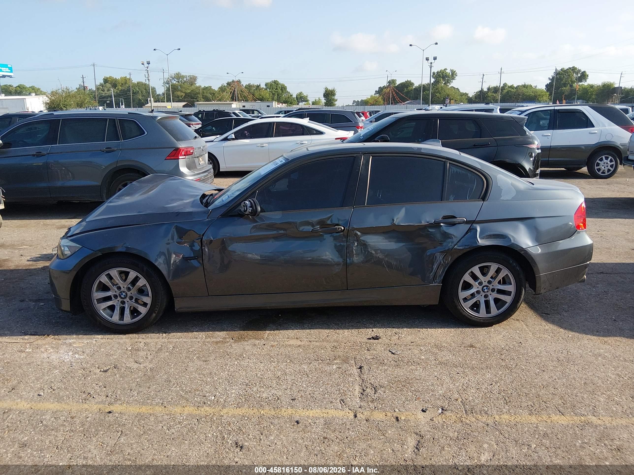 2007 Bmw 328i   Gray vin: WBAVA37597NE29432