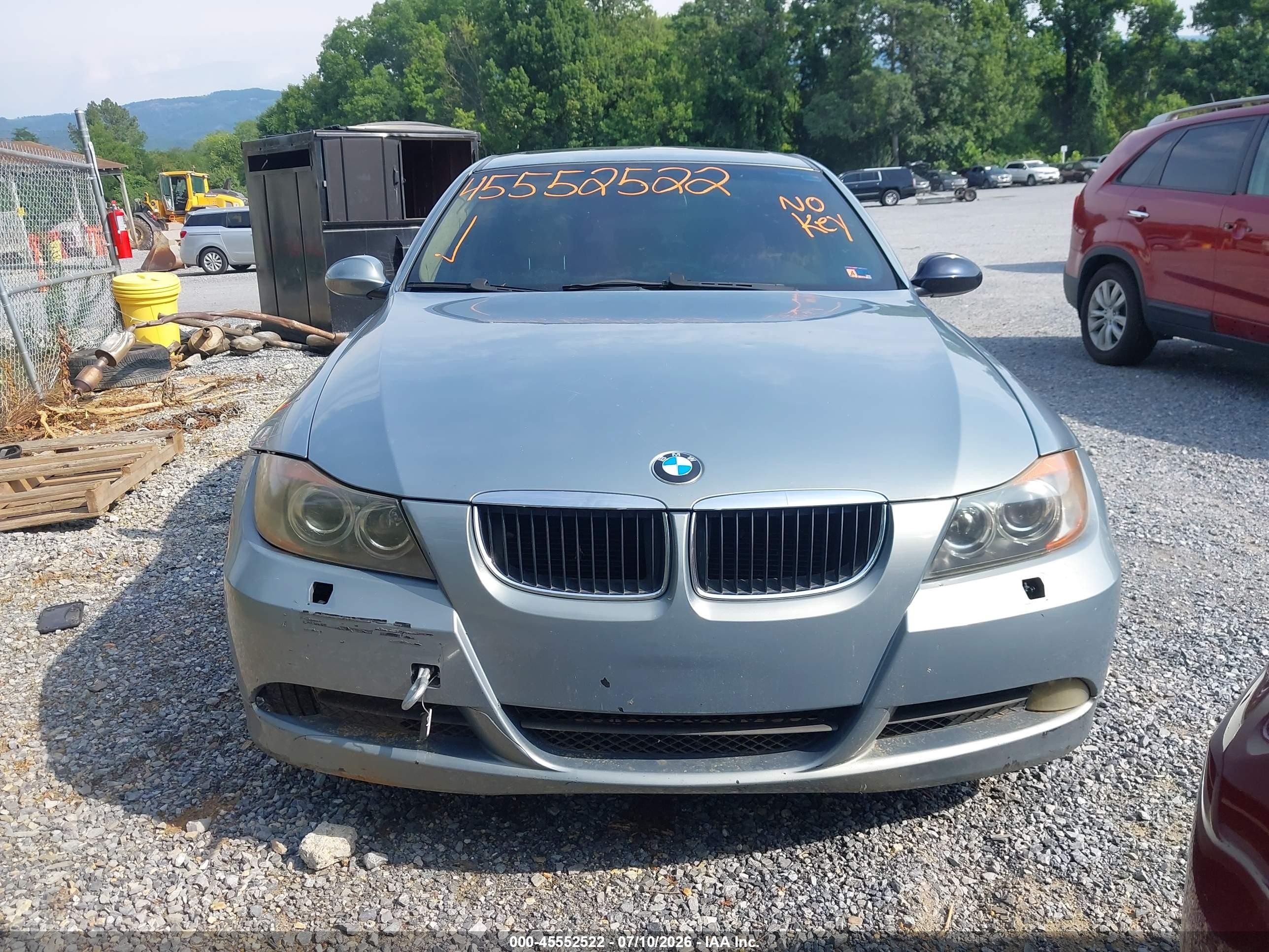 2007 Bmw 328i   Синий vin: WBAVA37597NL13497