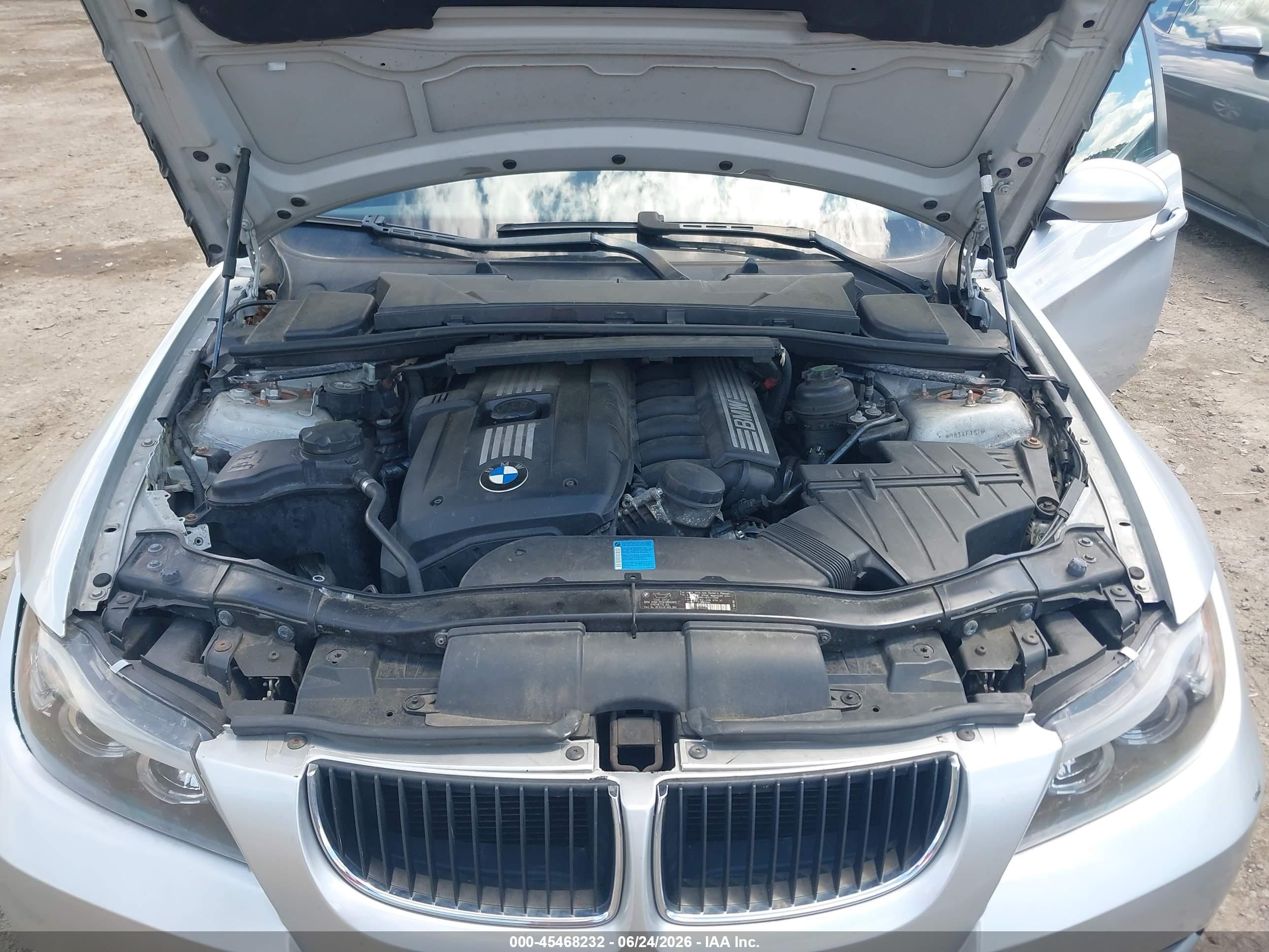 2007 Bmw 328i   Silver vin: WBAVA37597NL16822