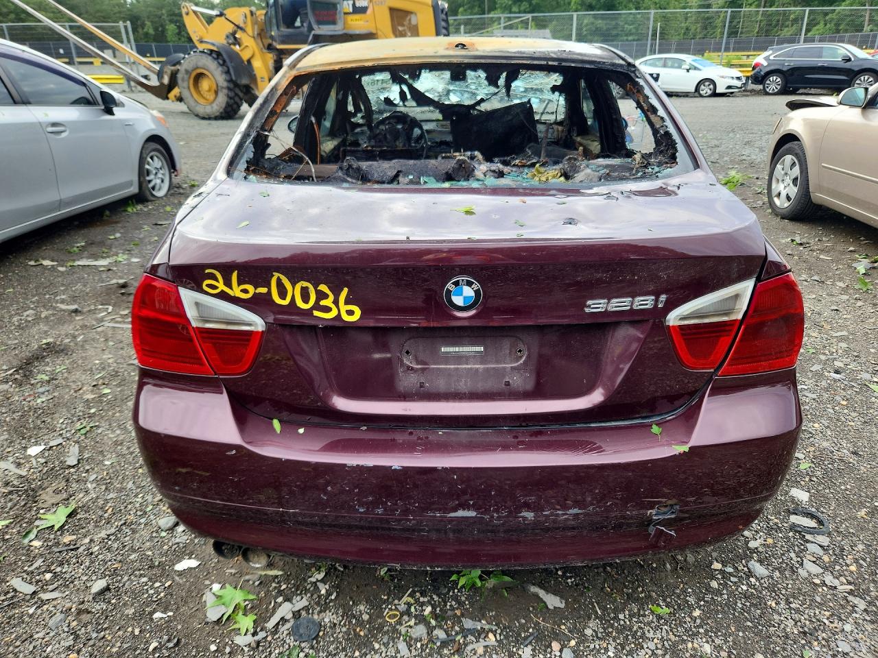 2008 Bmw 328 I Burgundy vin: WBAVA37598NL52690