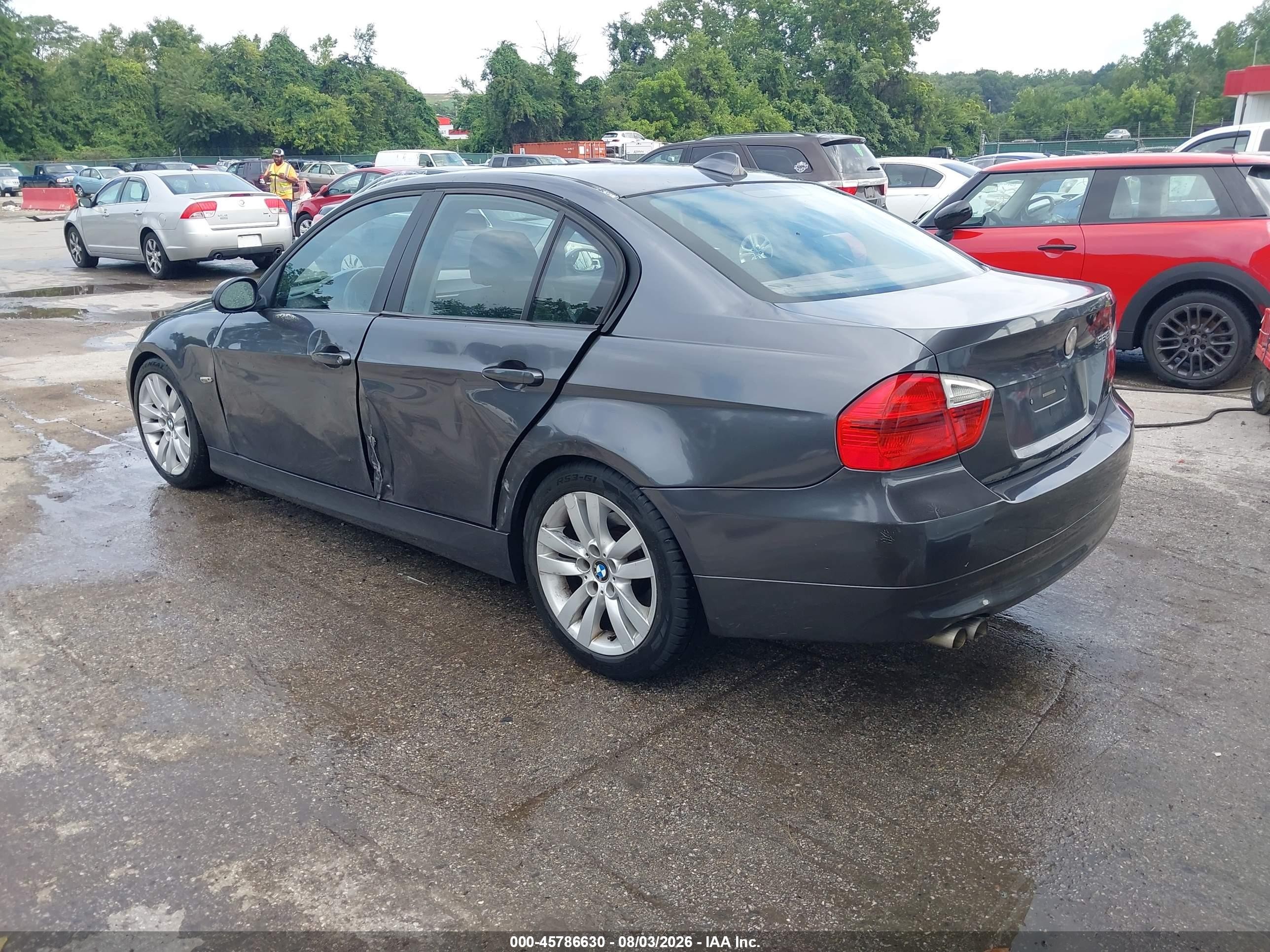 2007 Bmw 328i Gray vin: WBAVA375X7NE26930