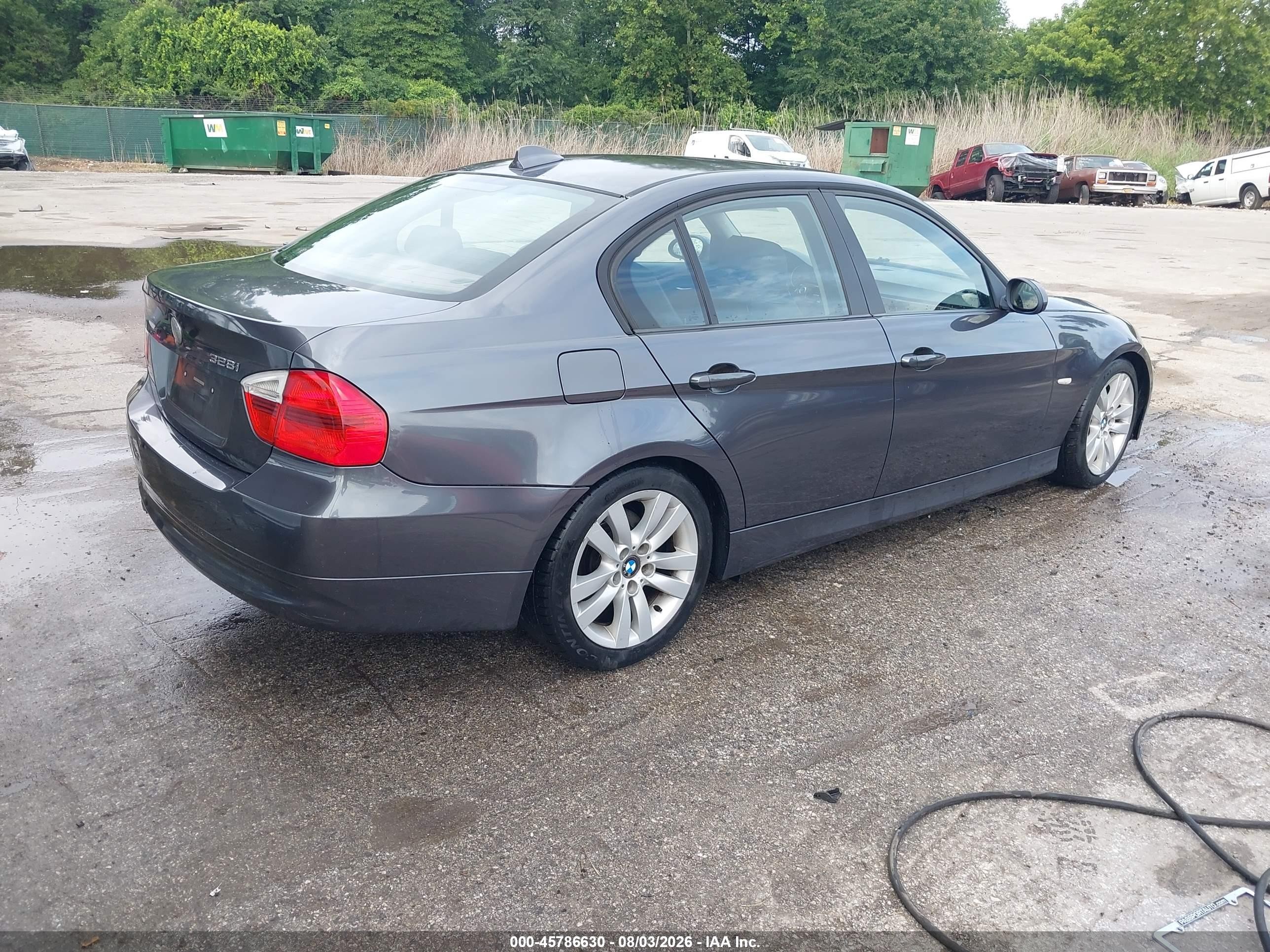 2007 Bmw 328i Gray vin: WBAVA375X7NE26930