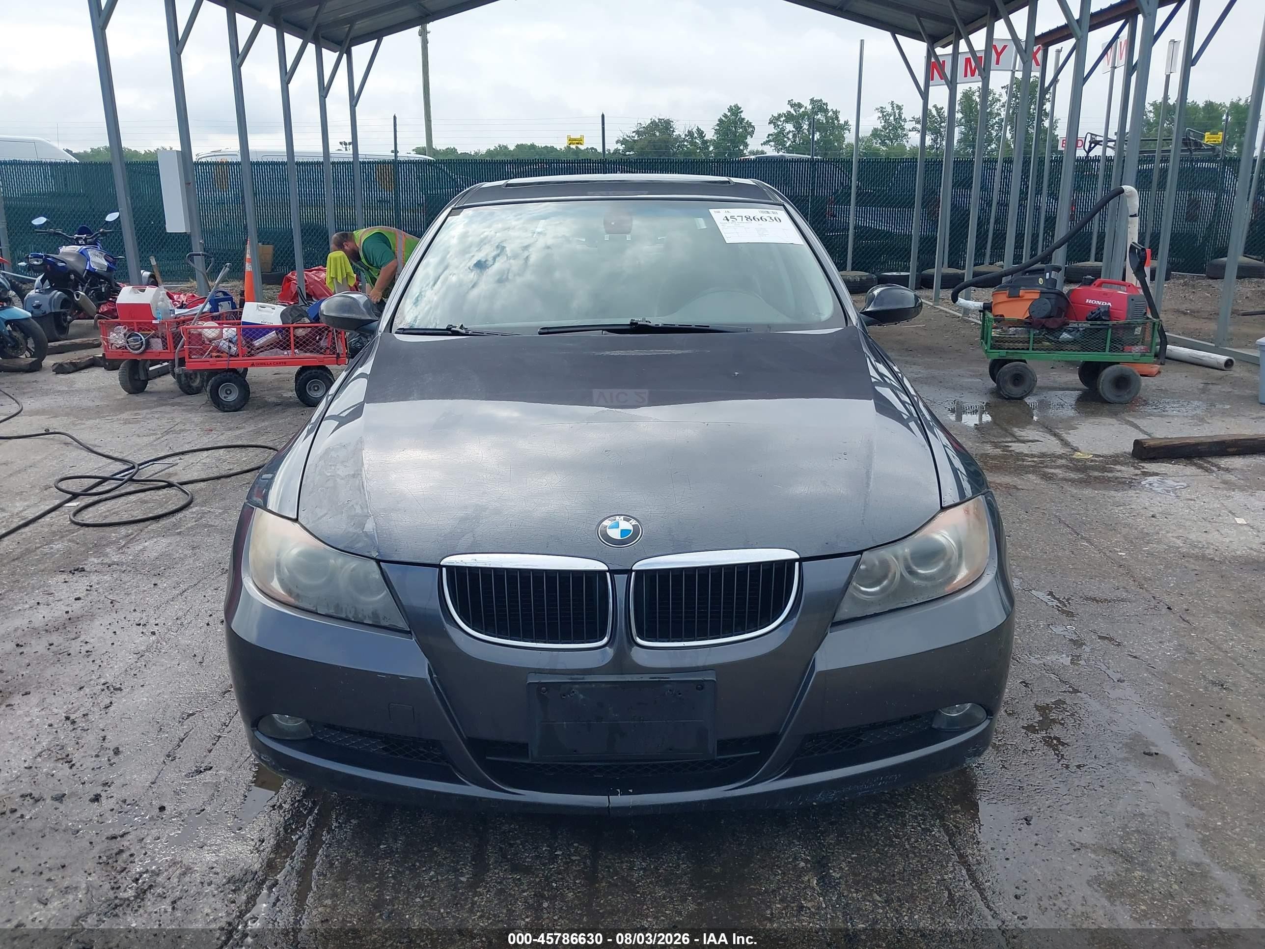 2007 Bmw 328i Gray vin: WBAVA375X7NE26930