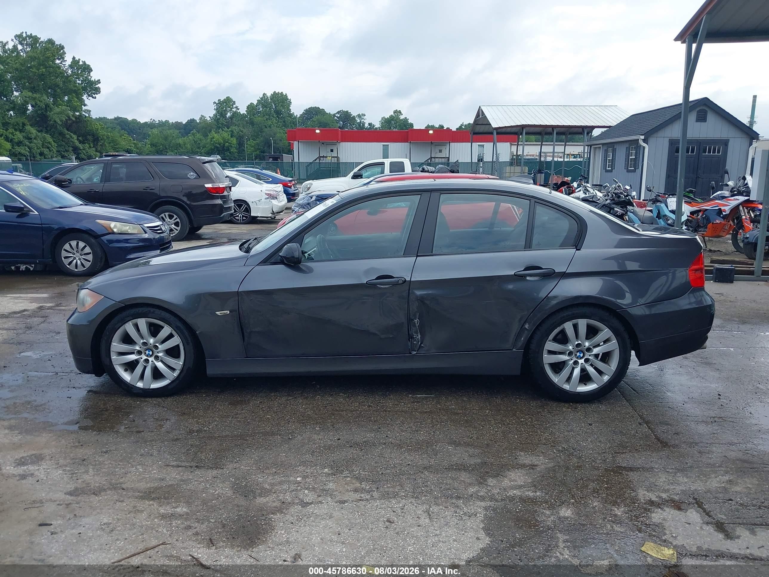 2007 Bmw 328i Gray vin: WBAVA375X7NE26930