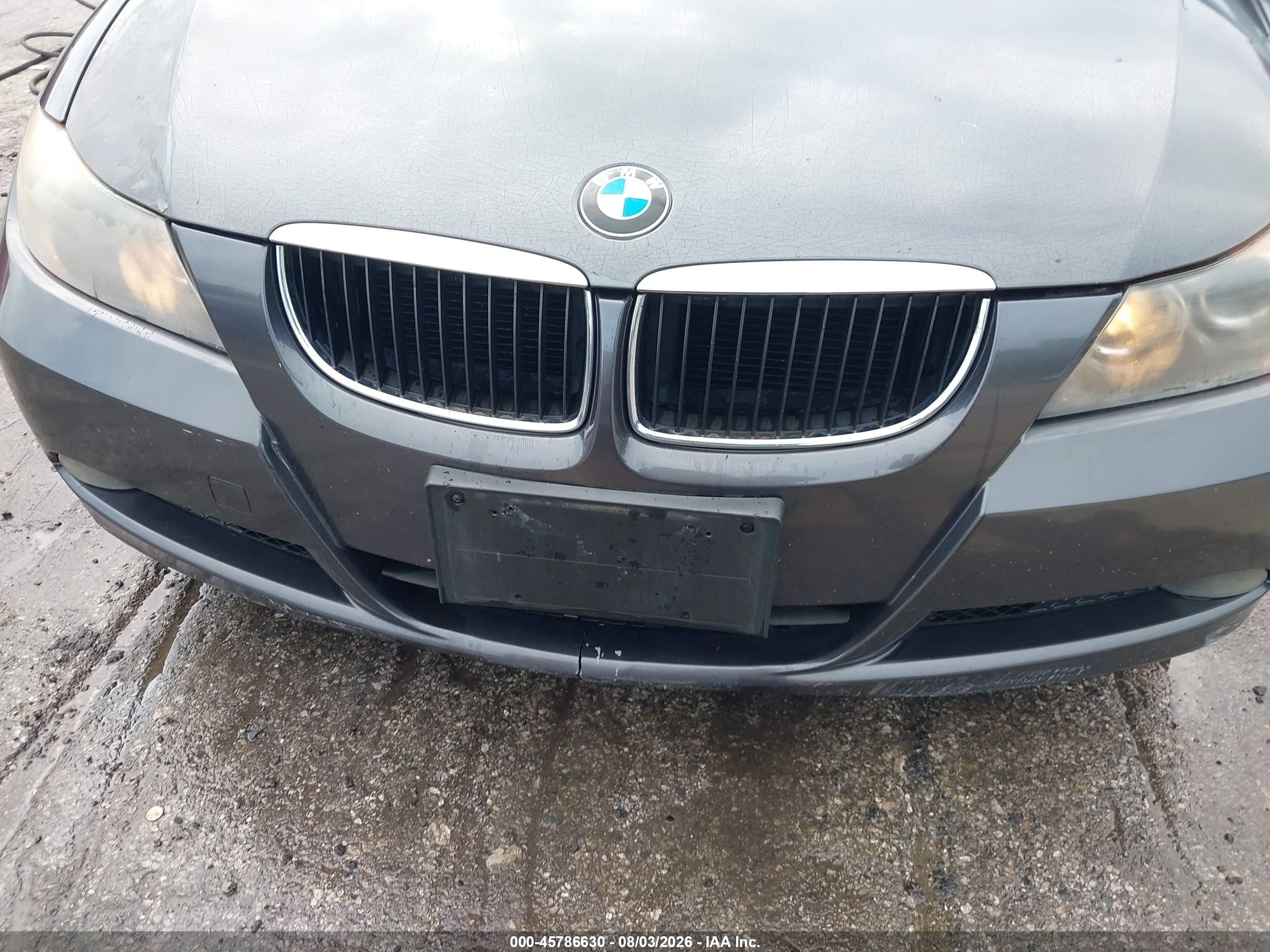 2007 Bmw 328i Gray vin: WBAVA375X7NE26930
