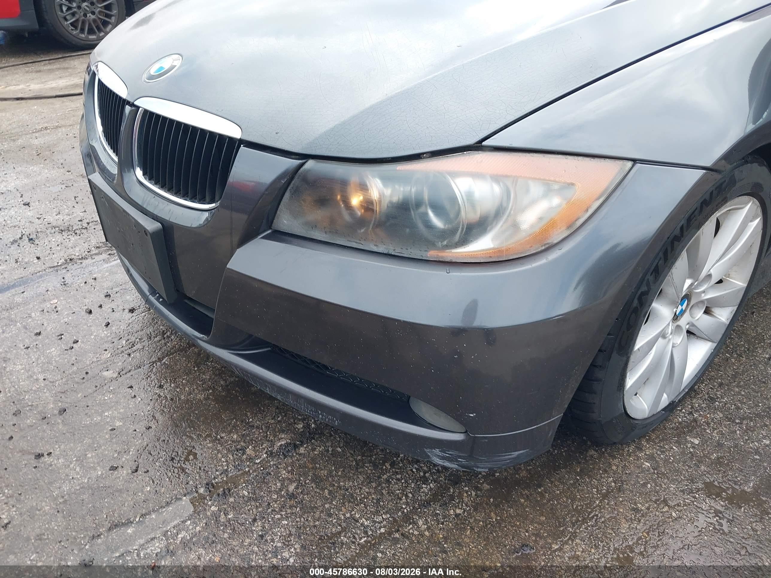 2007 Bmw 328i Gray vin: WBAVA375X7NE26930