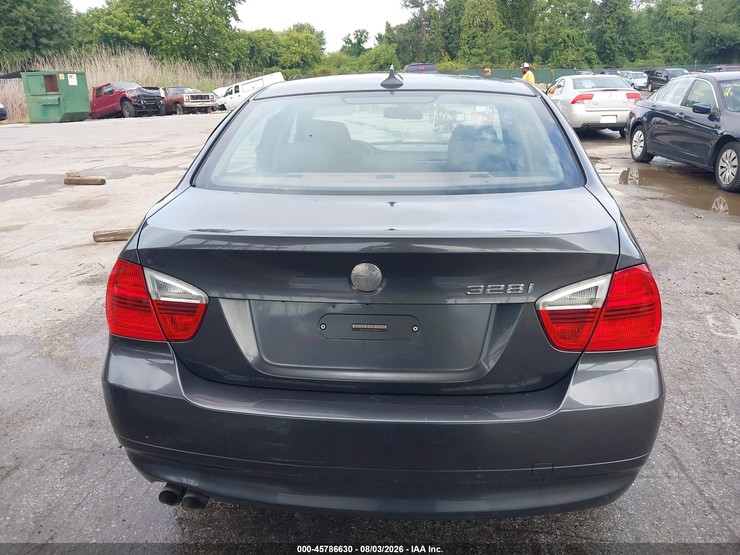 2007 Bmw 328i Gray vin: WBAVA375X7NE26930