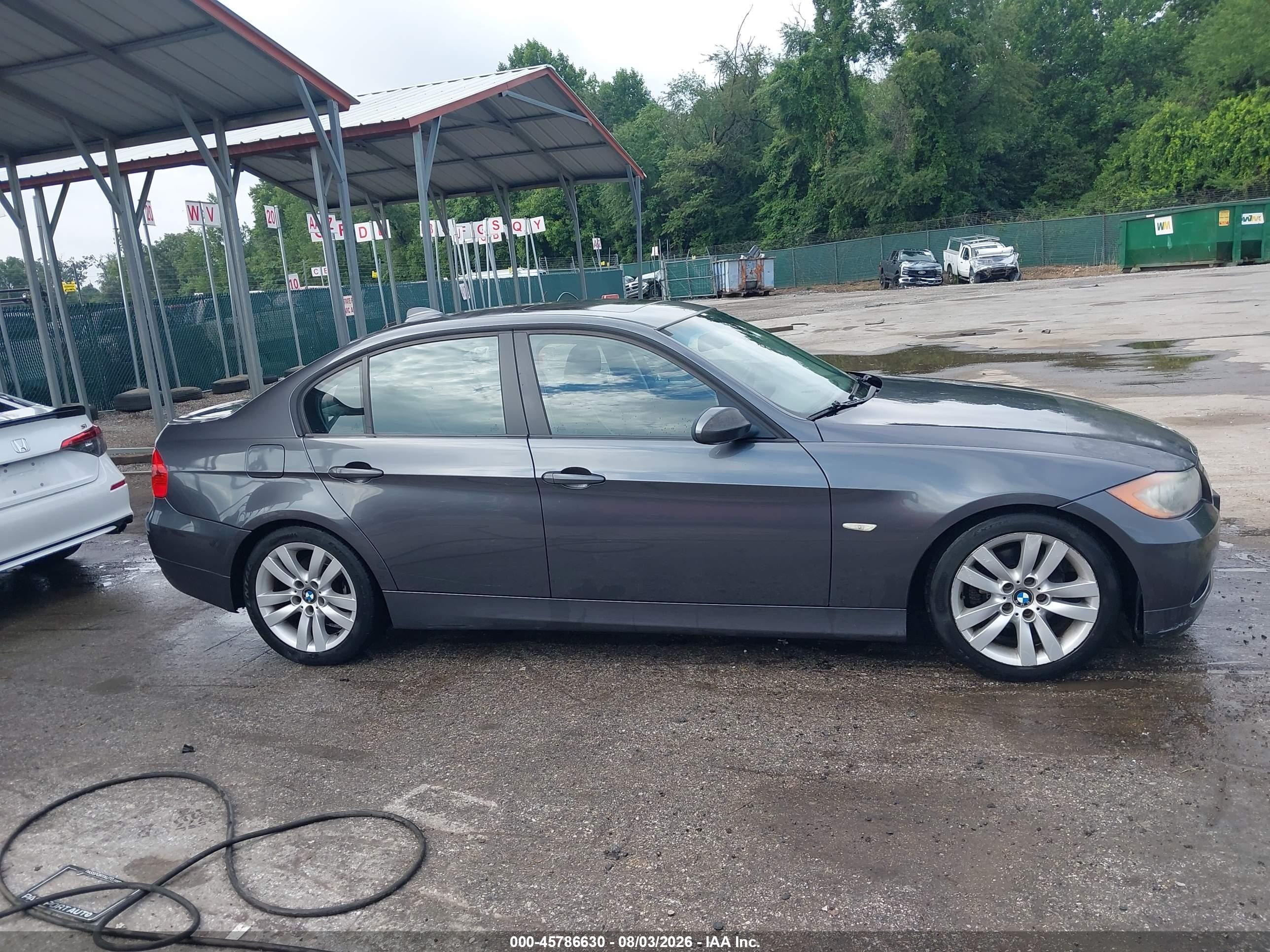 2007 Bmw 328i Gray vin: WBAVA375X7NE26930