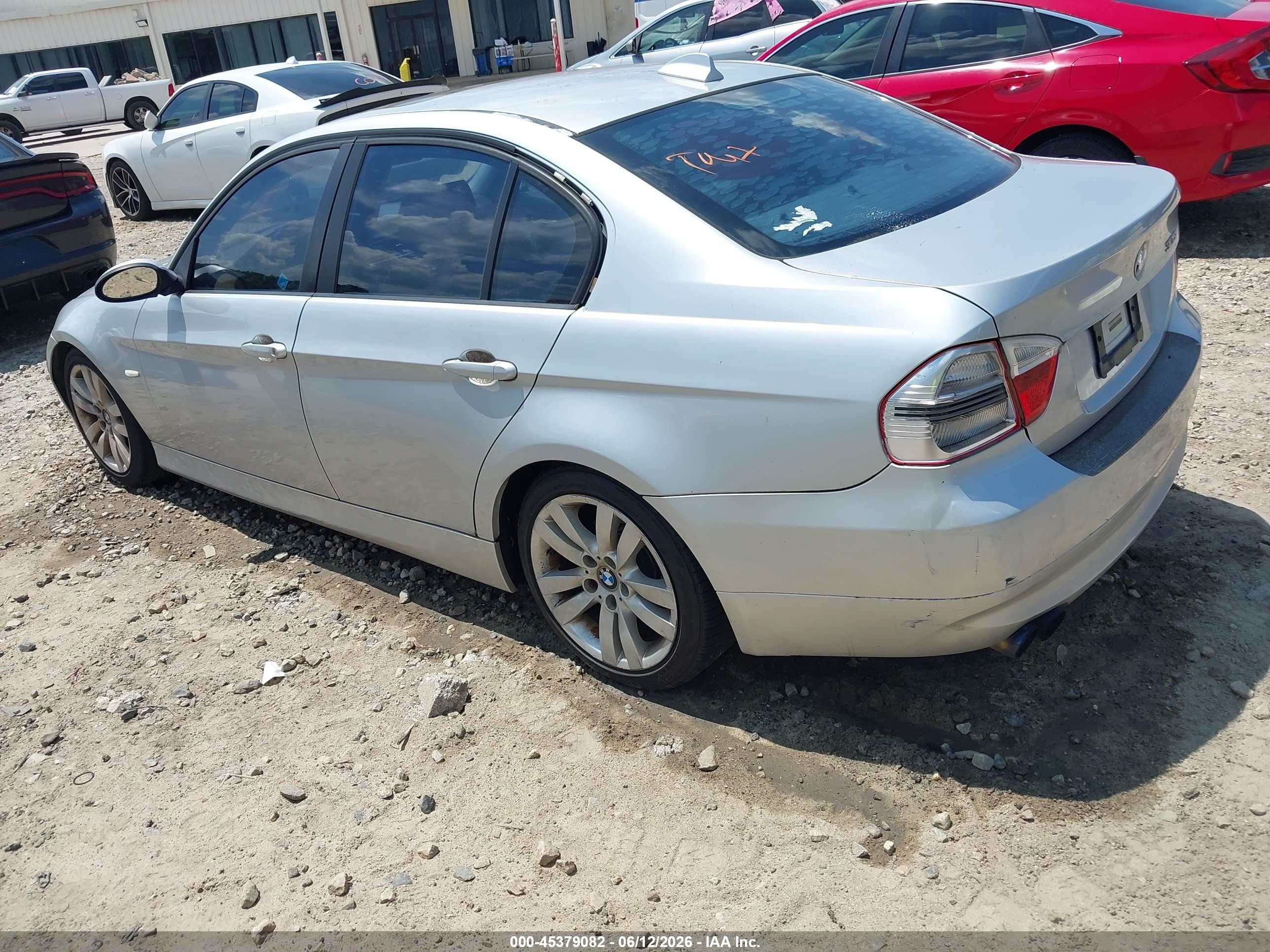 2007 Bmw 328i   Silver vin: WBAVA375X7NL17283