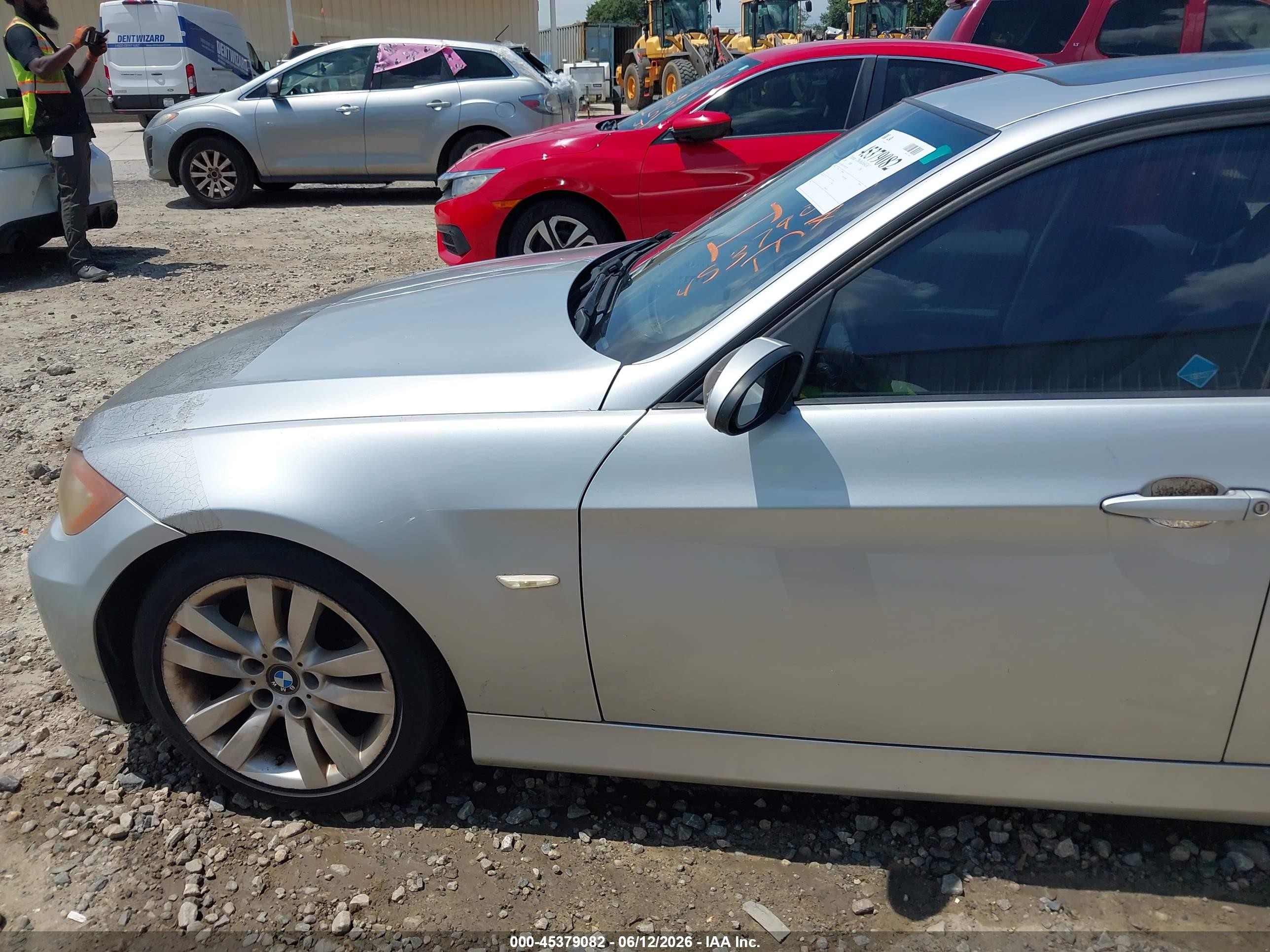 2007 Bmw 328i   Silver vin: WBAVA375X7NL17283