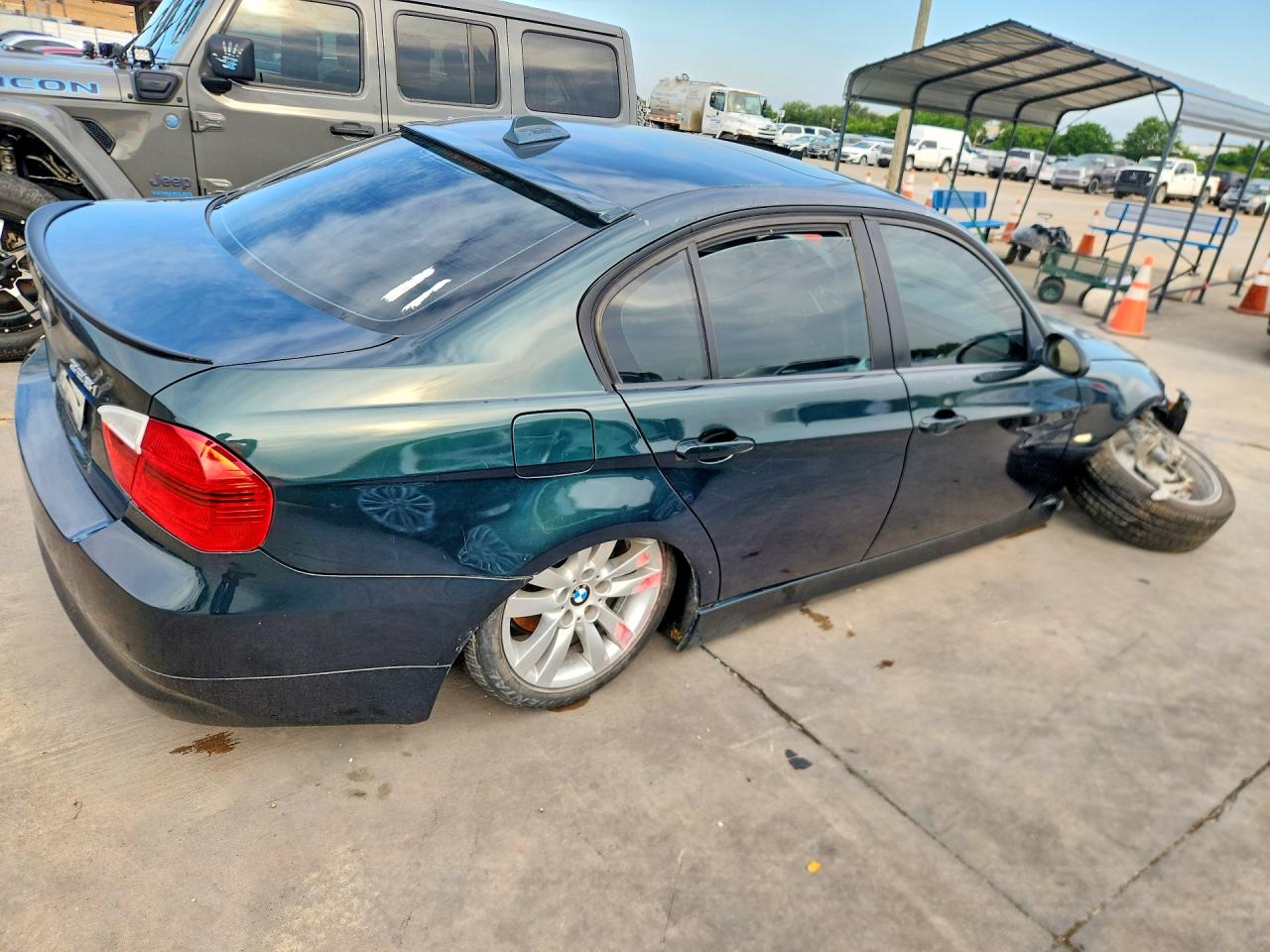 2008 Bmw 328 I Green vin: WBAVA375X8NL48986