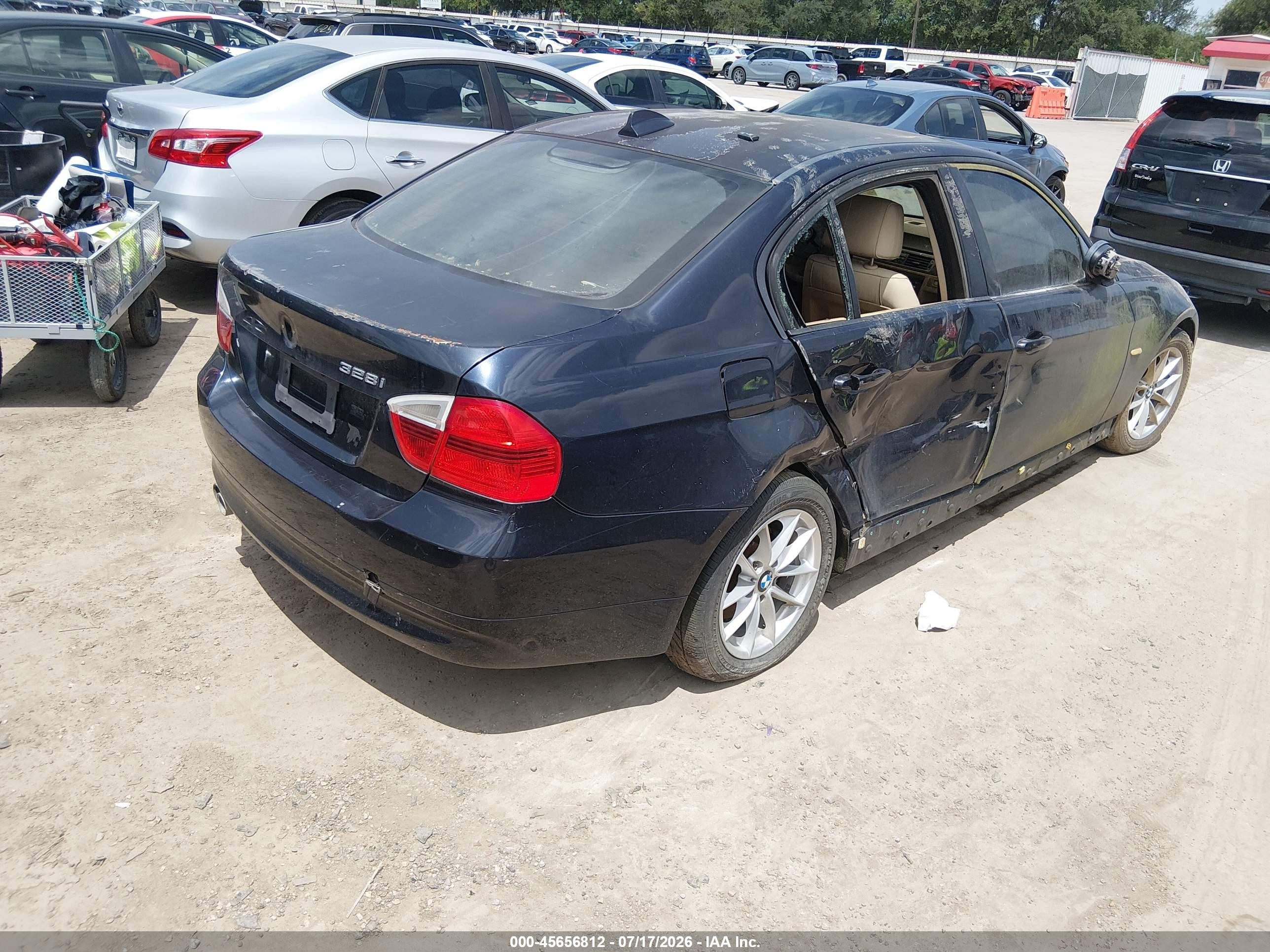 2008 Bmw 328i   Blue vin: WBAVA375X8NL49393
