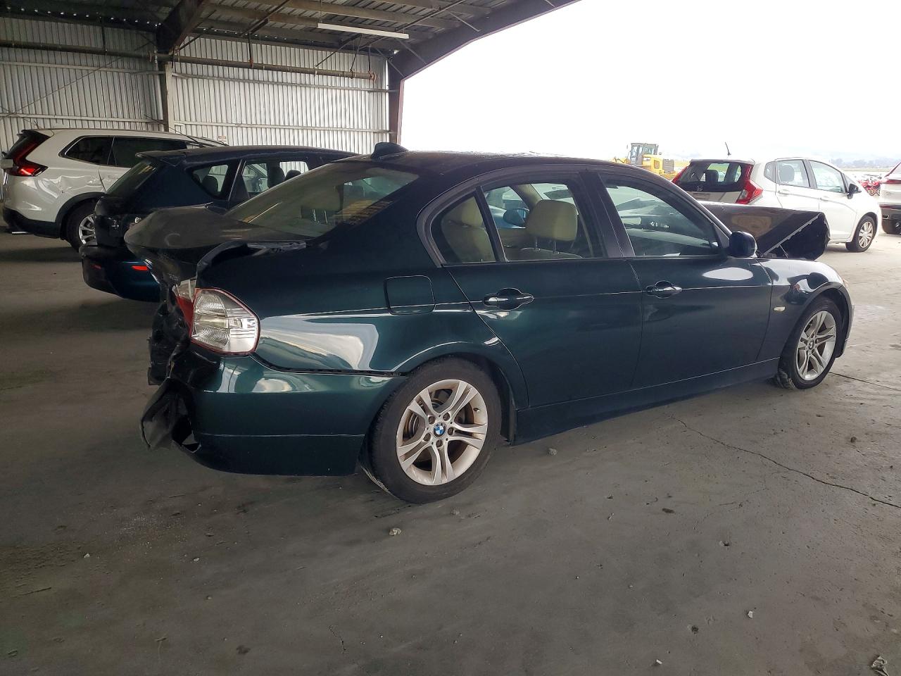 2008 Bmw 328 I Green vin: WBAVA375X8NL49569