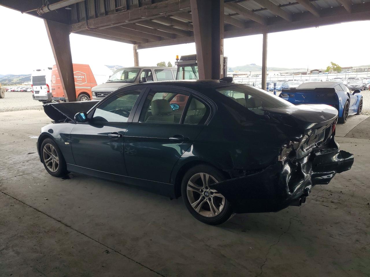 2008 Bmw 328 I Green vin: WBAVA375X8NL49569