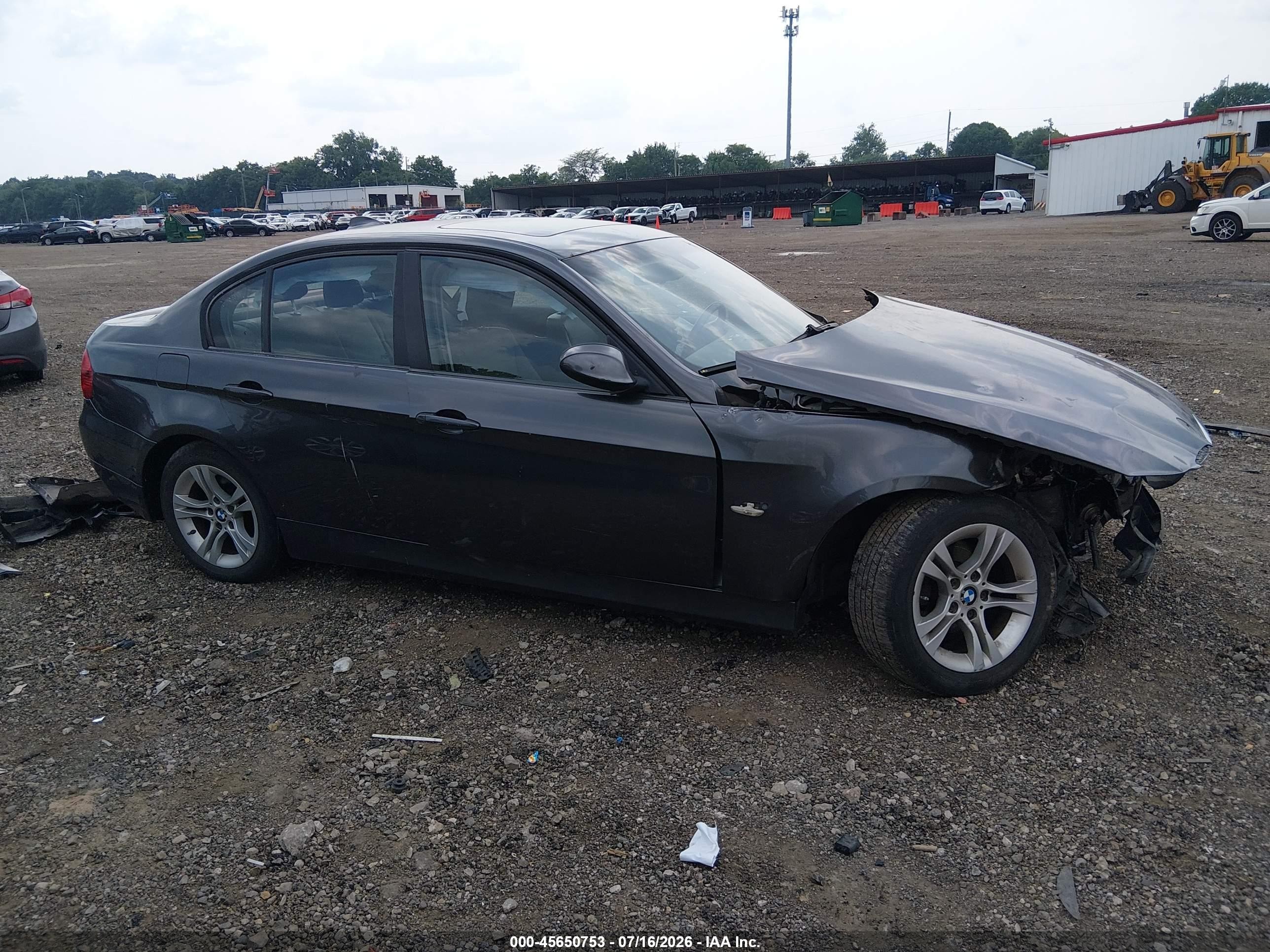 2008 Bmw 328i   Gray vin: WBAVA375X8NL55274