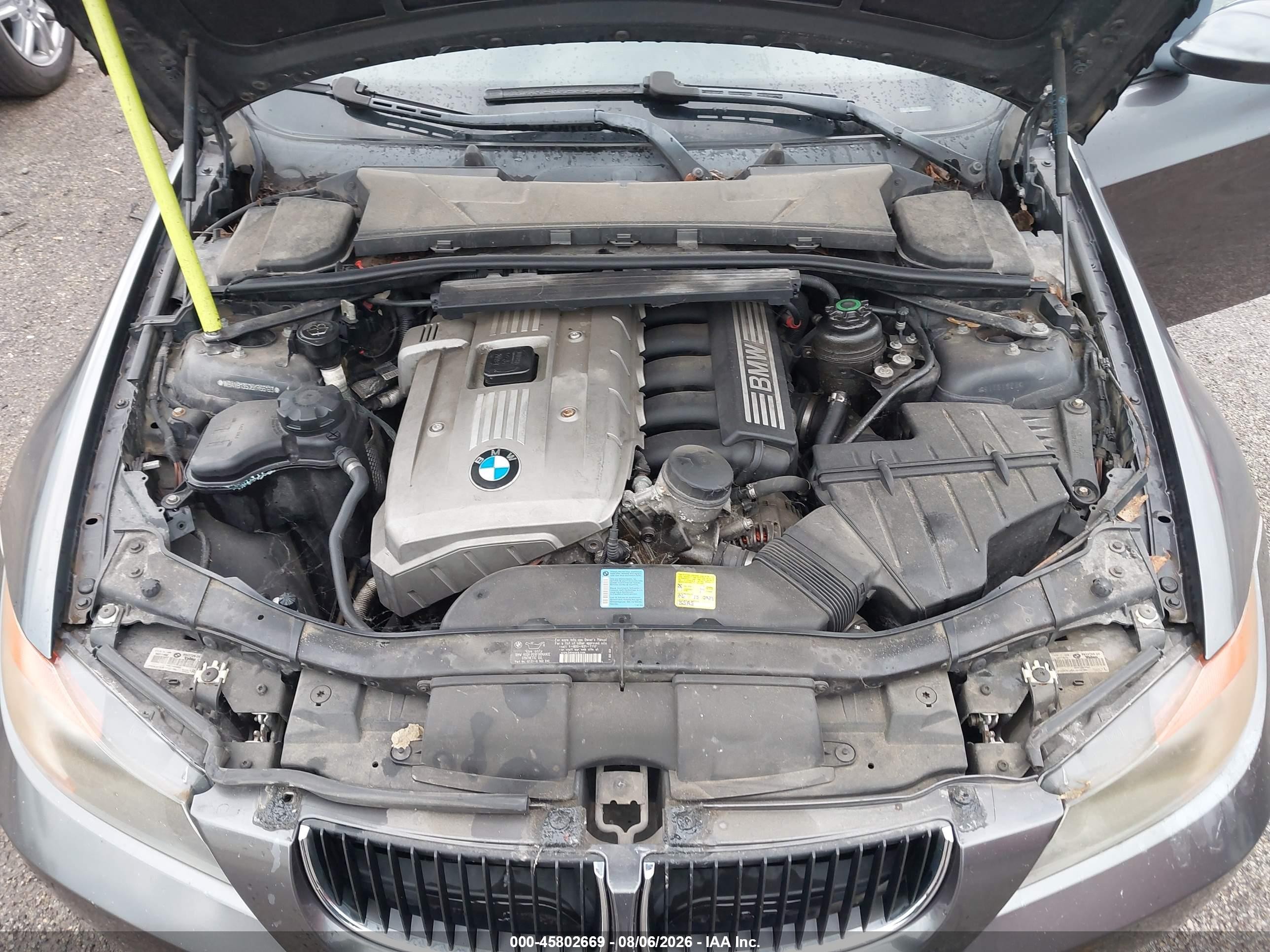 2006 Bmw 325i   Серый vin: WBAVB13506KR66193