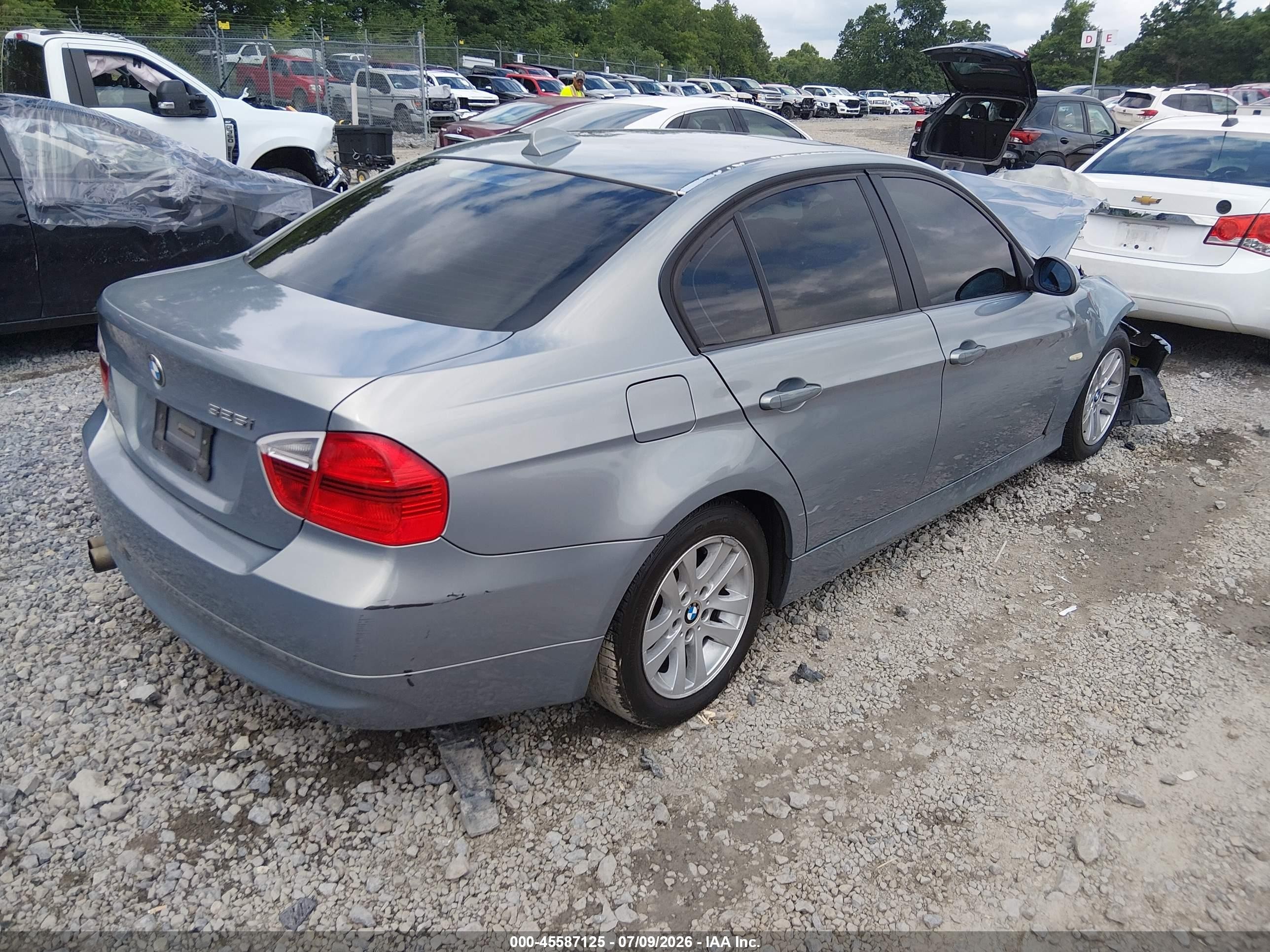 2006 Bmw 325i Light Blue vin: WBAVB13526KX67954
