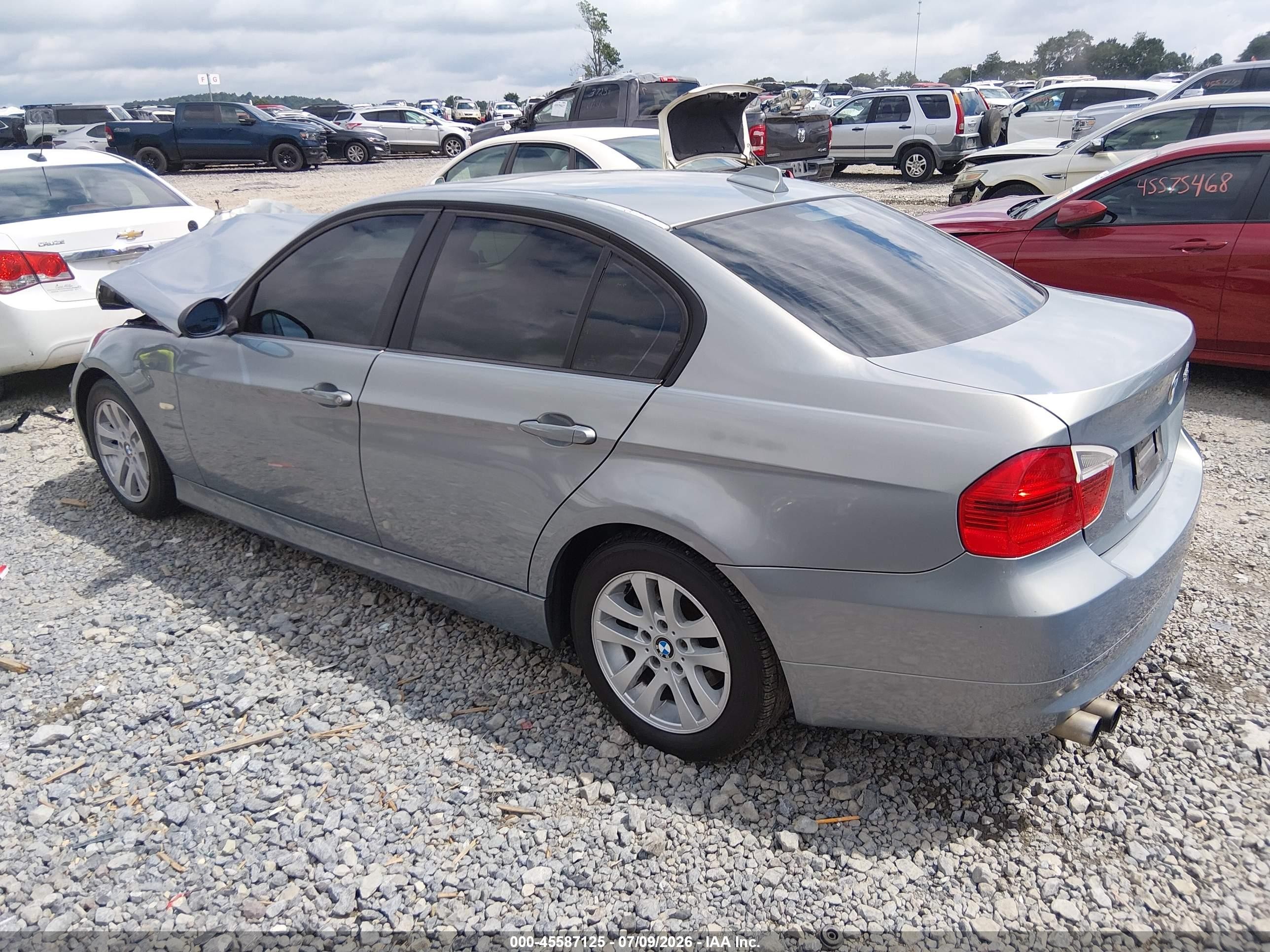2006 Bmw 325i Light Blue vin: WBAVB13526KX67954