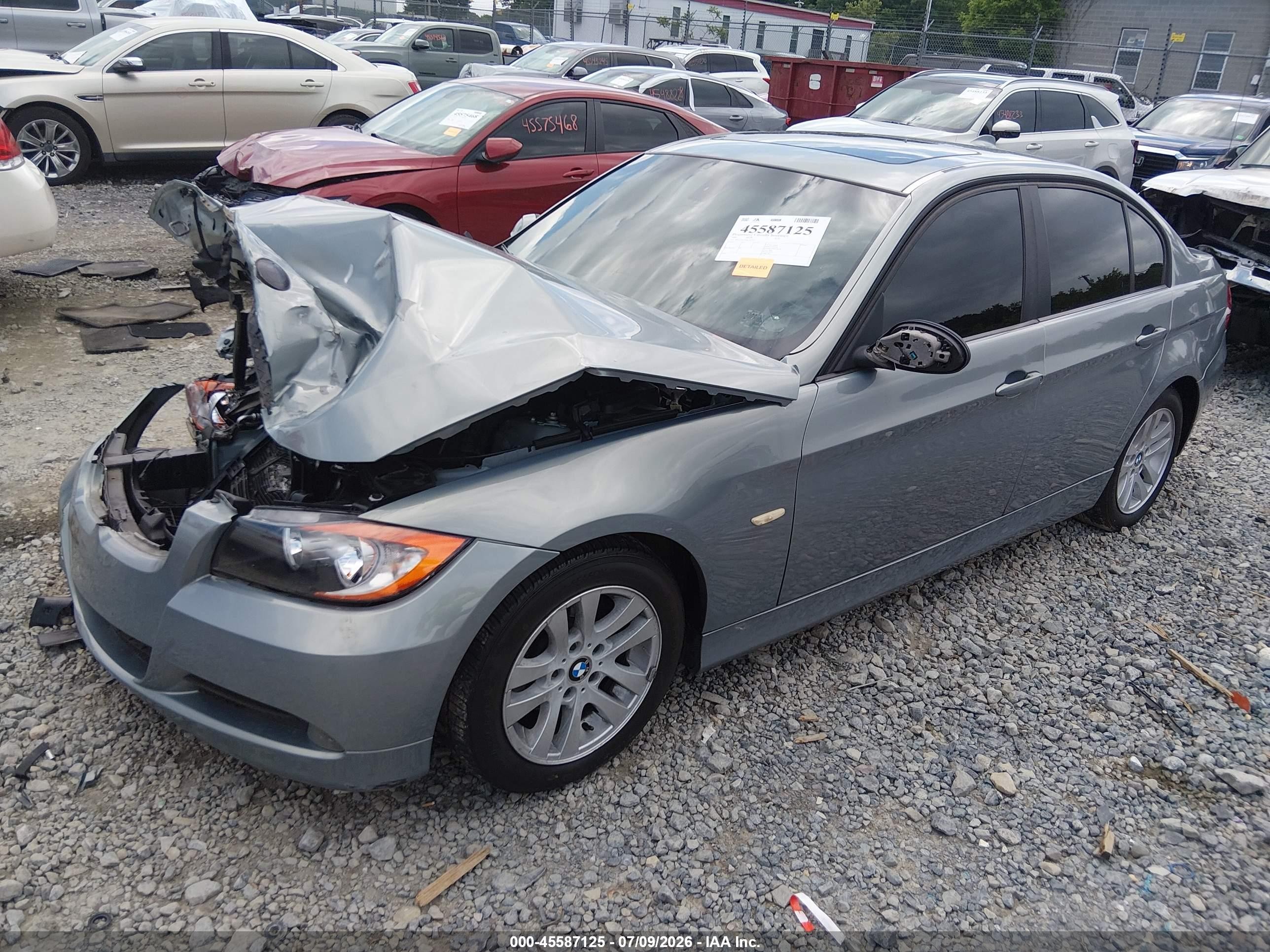 2006 Bmw 325i Light Blue vin: WBAVB13526KX67954
