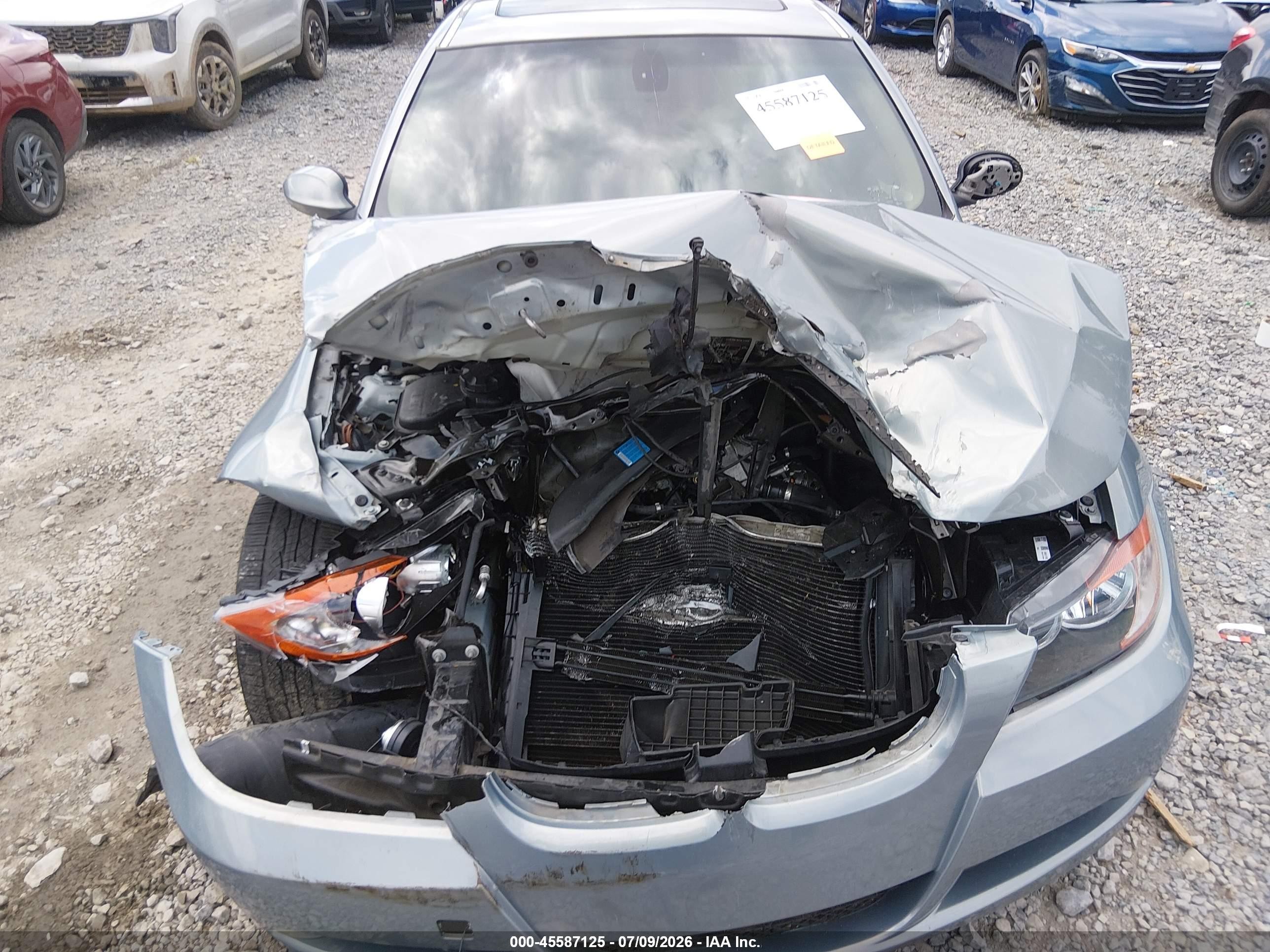 2006 Bmw 325i Light Blue vin: WBAVB13526KX67954