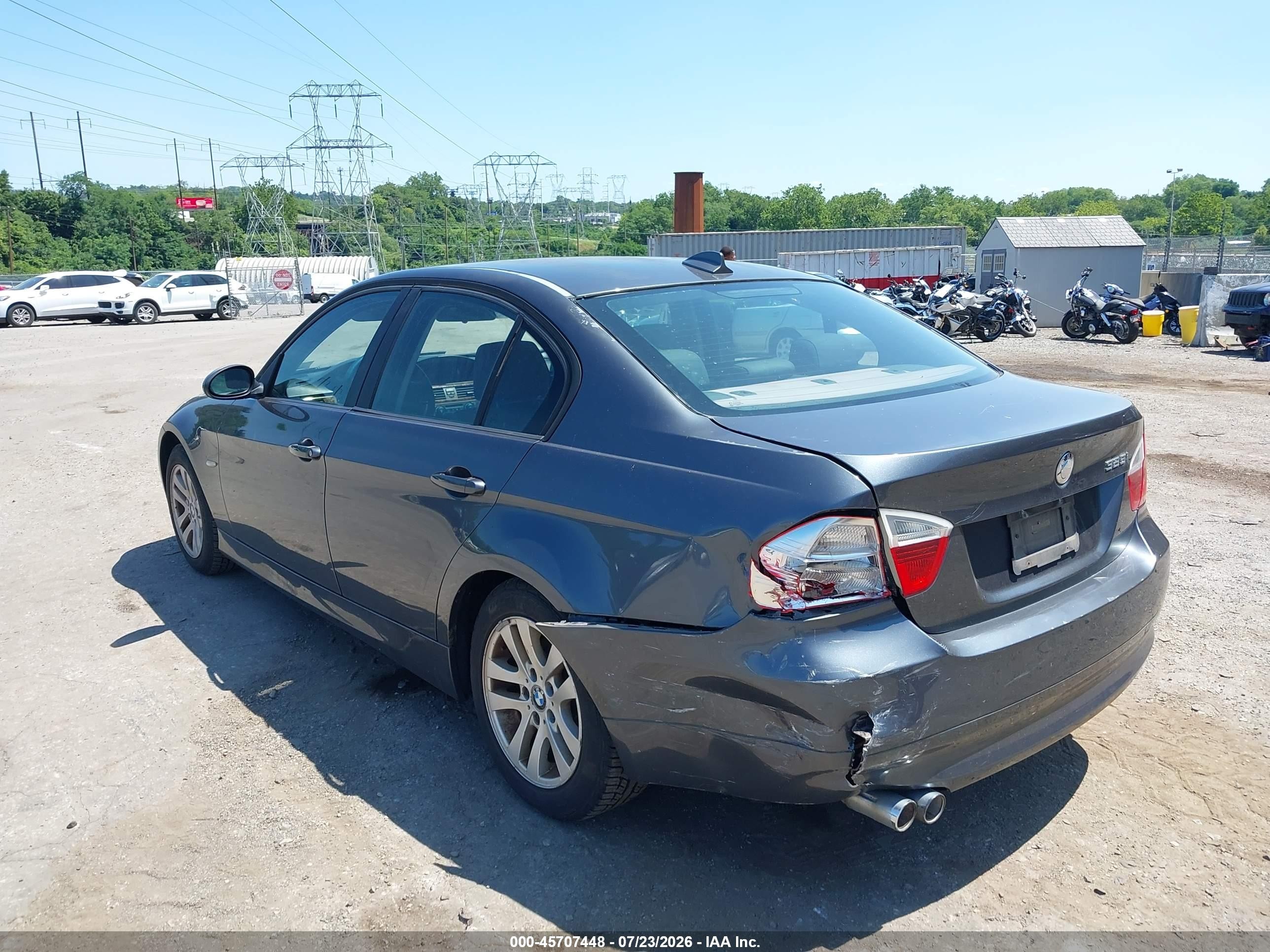 2006 Bmw 325i   Серый vin: WBAVB13536PS64288