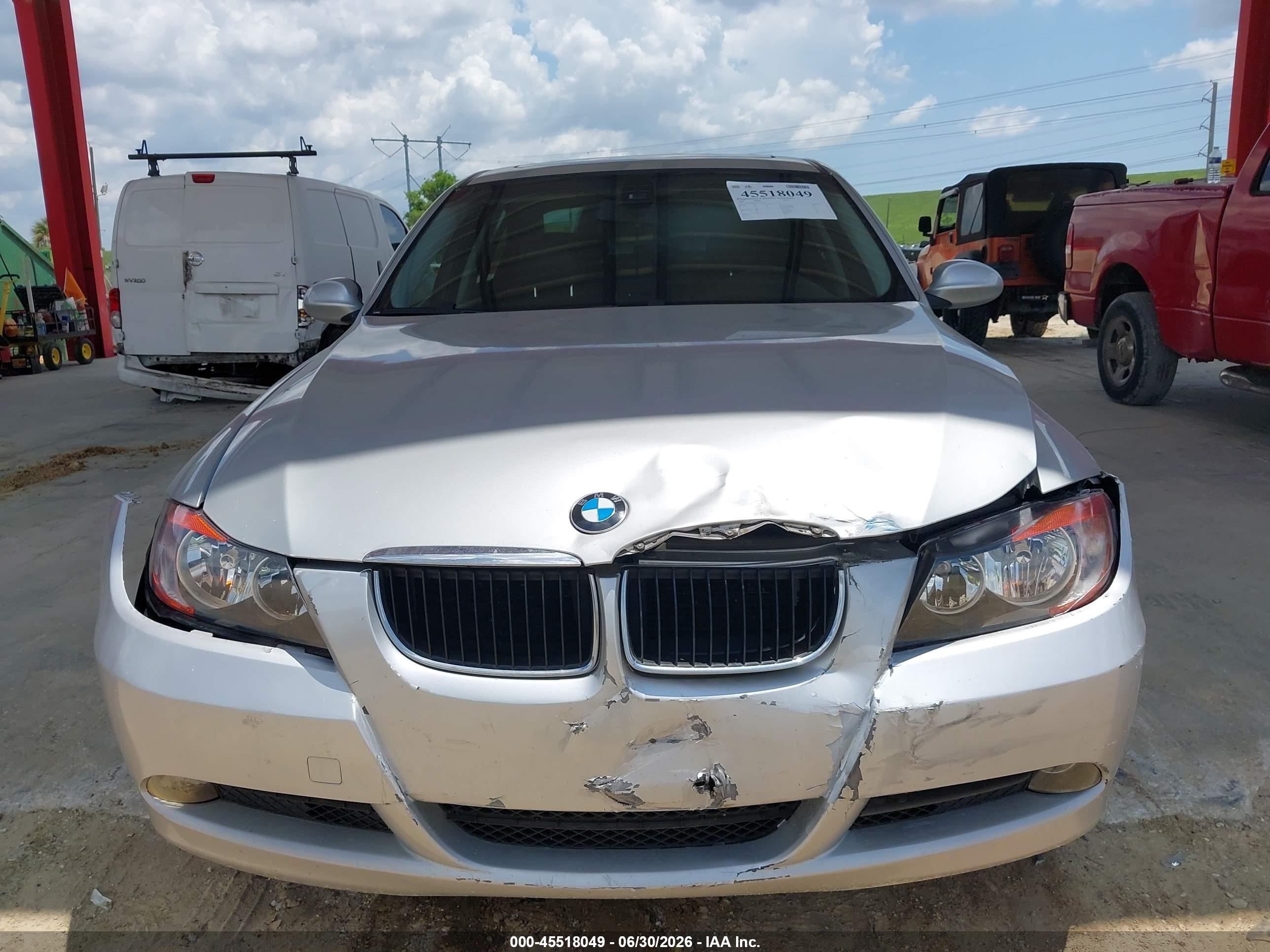 2006 Bmw 325i   Silver vin: WBAVB13536PT20813