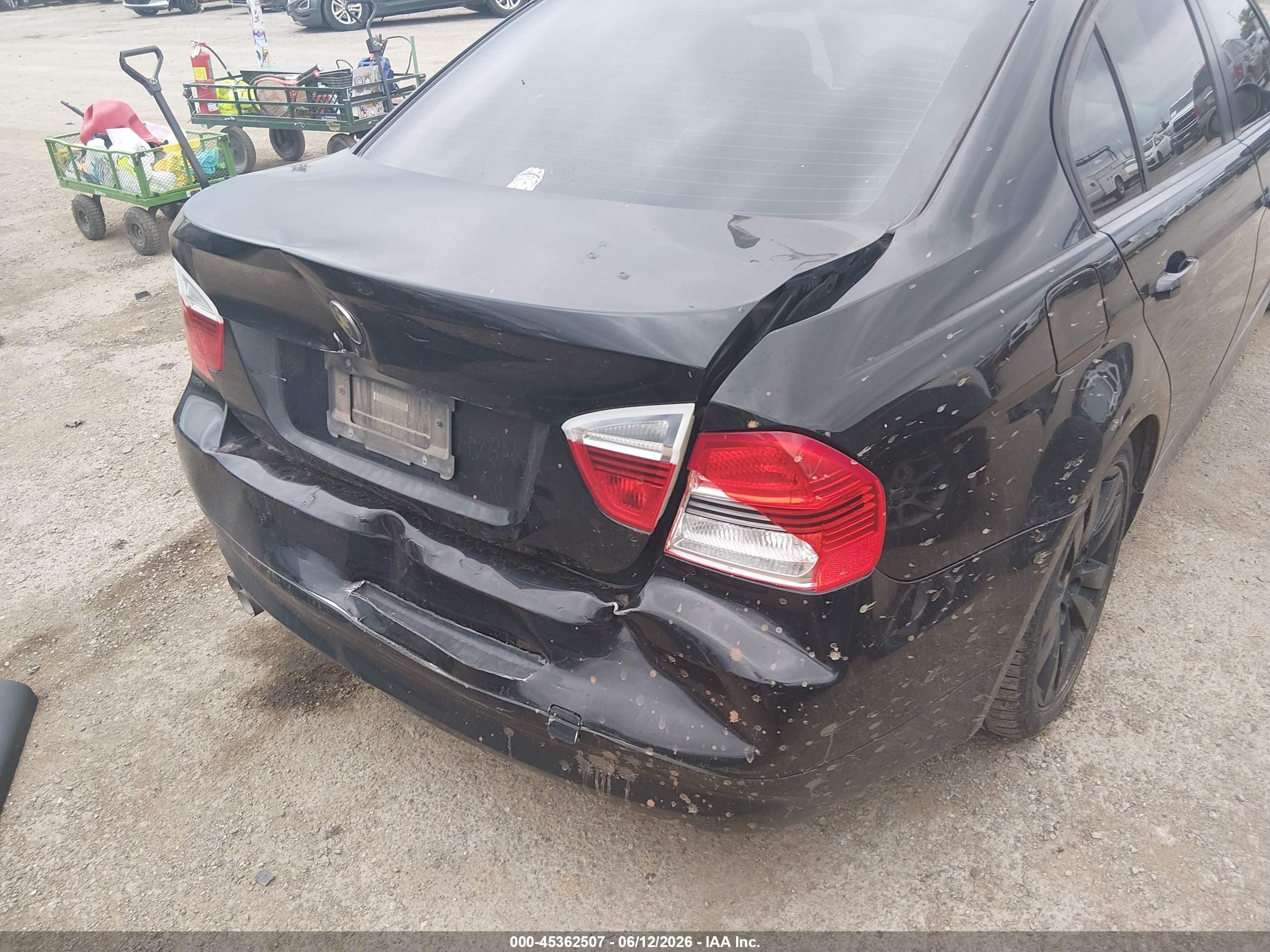 2006 Bmw 325i   Black vin: WBAVB13556KR59594