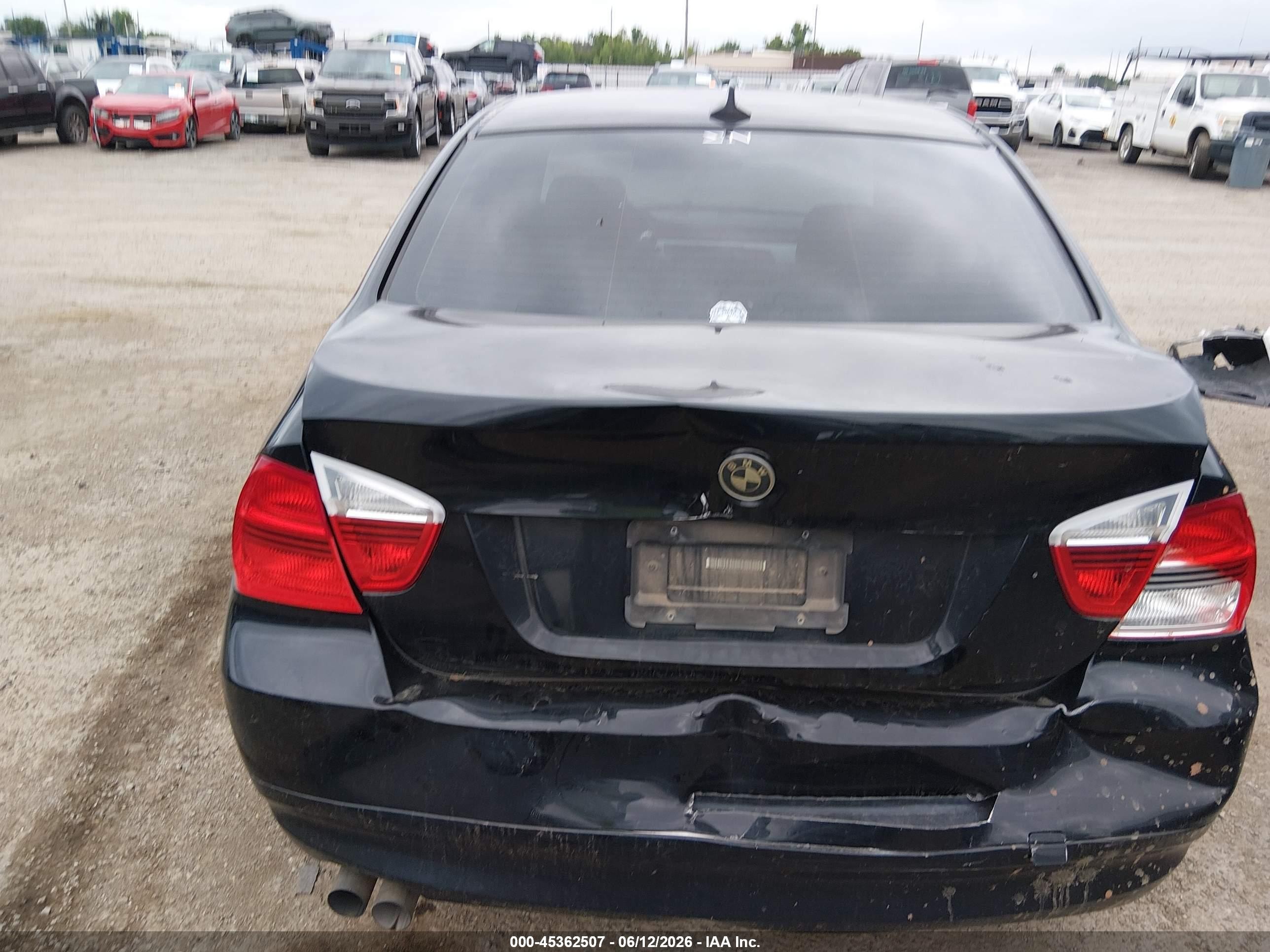 2006 Bmw 325i   Black vin: WBAVB13556KR59594