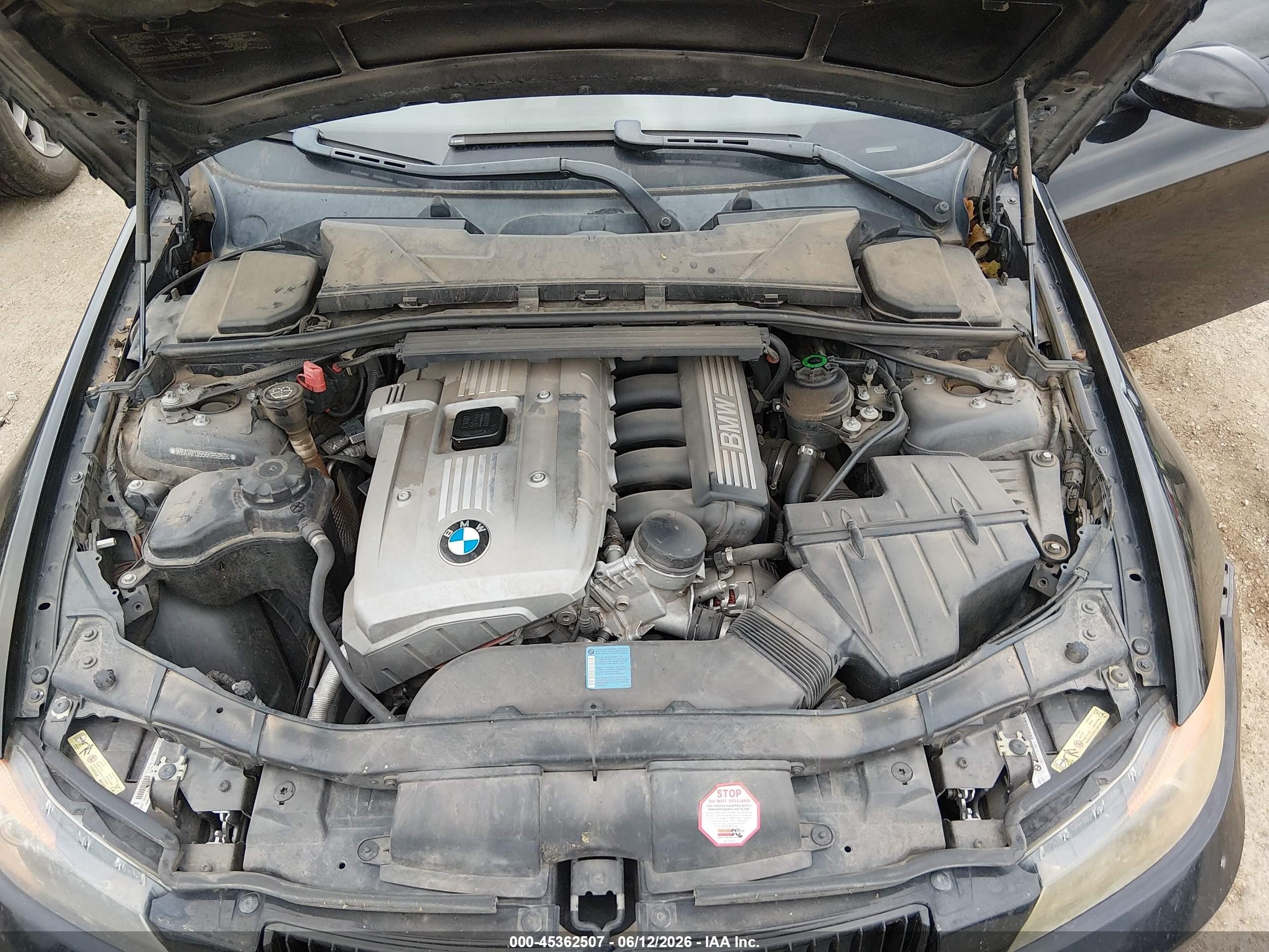 2006 Bmw 325i   Black vin: WBAVB13556KR59594