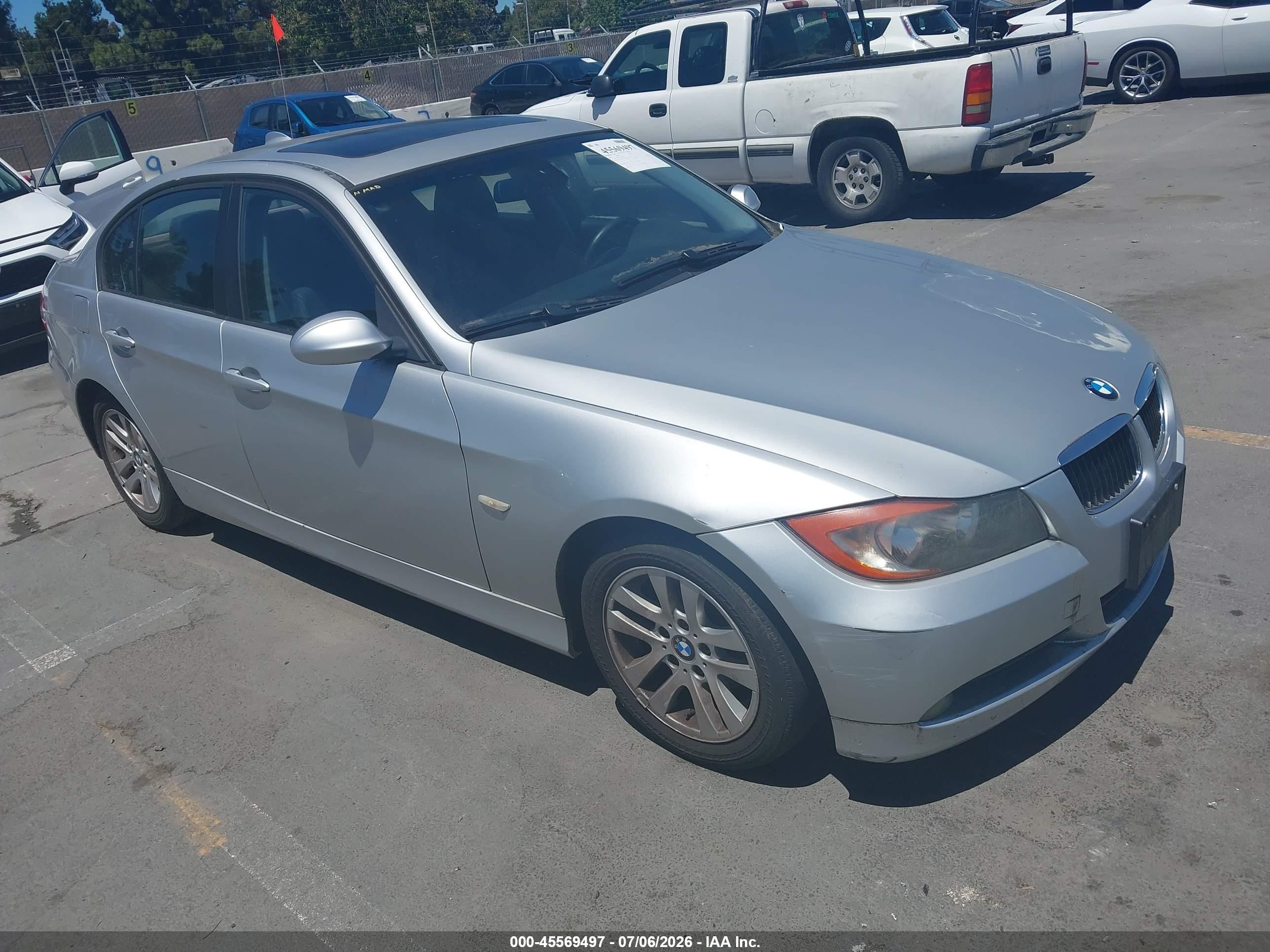 2006 Bmw 325i   Silver vin: WBAVB13556KX37086