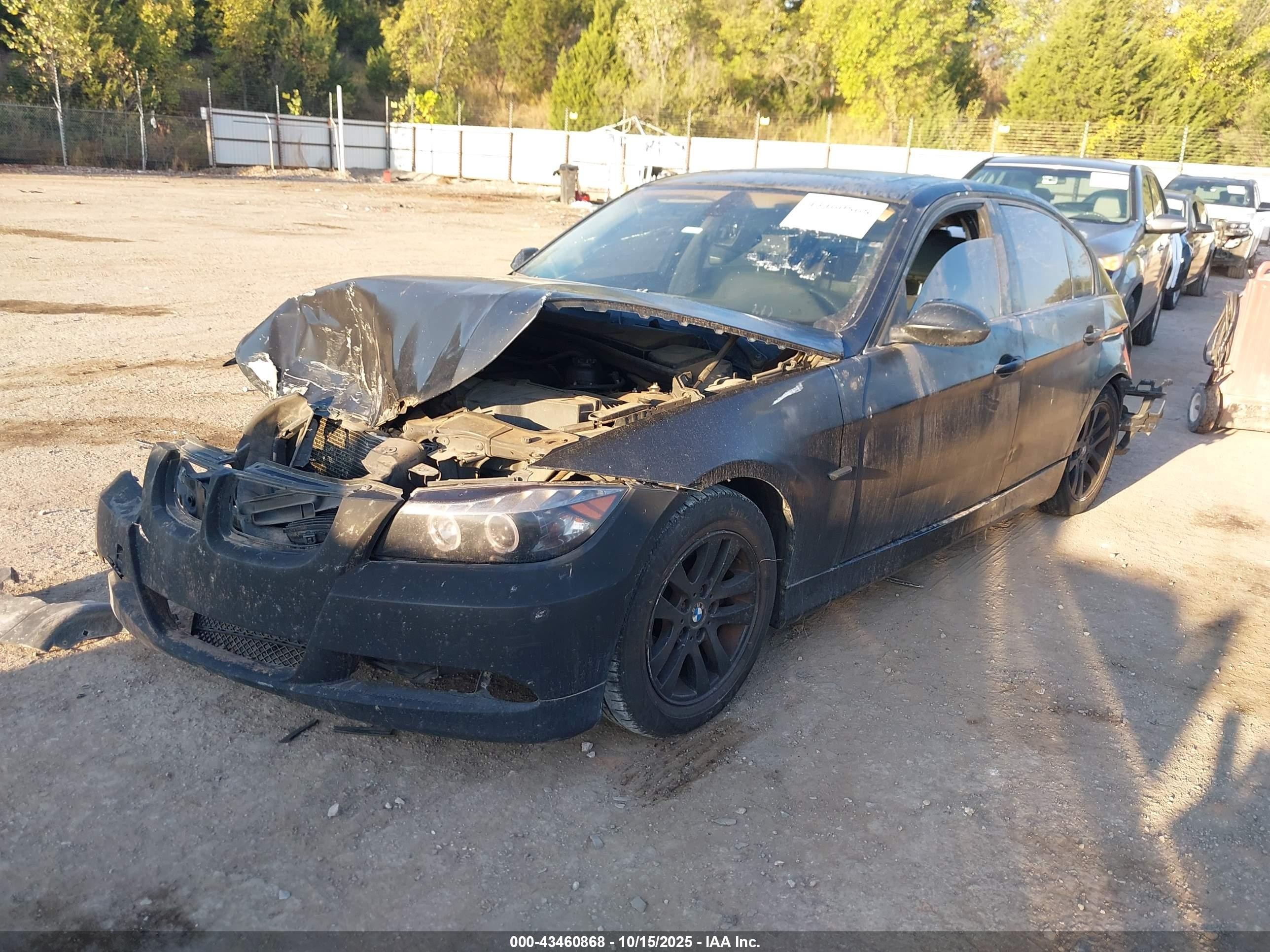 2006 Bmw 325i   Черный vin: WBAVB13556PT03267