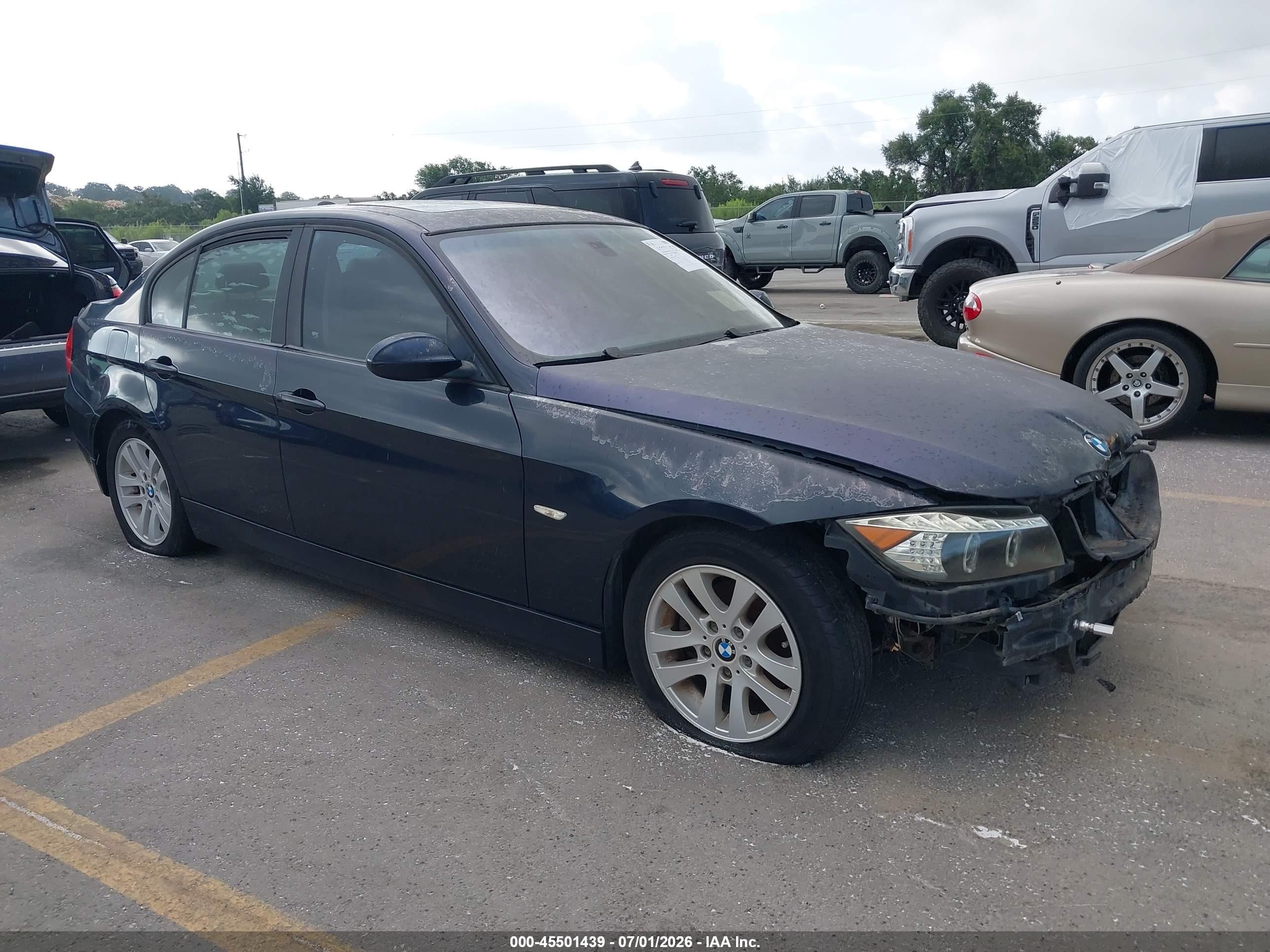 2006 Bmw 325i   Dark Blue vin: WBAVB13566KX41891