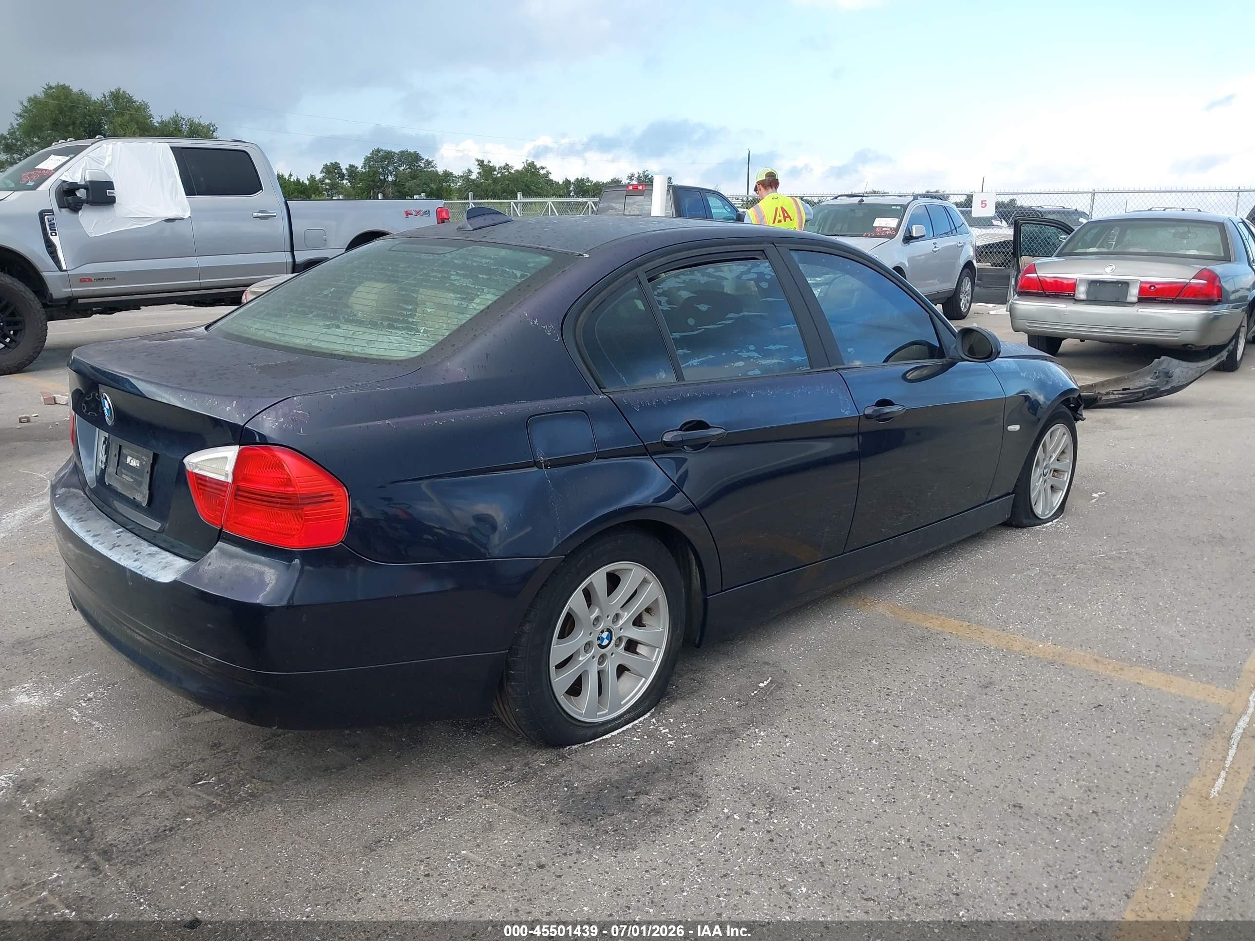 2006 Bmw 325i   Dark Blue vin: WBAVB13566KX41891